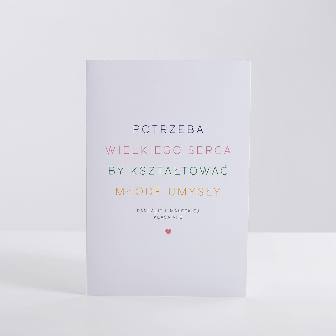 Kartka na Dzień Nauczyciela - Wielkie Serce