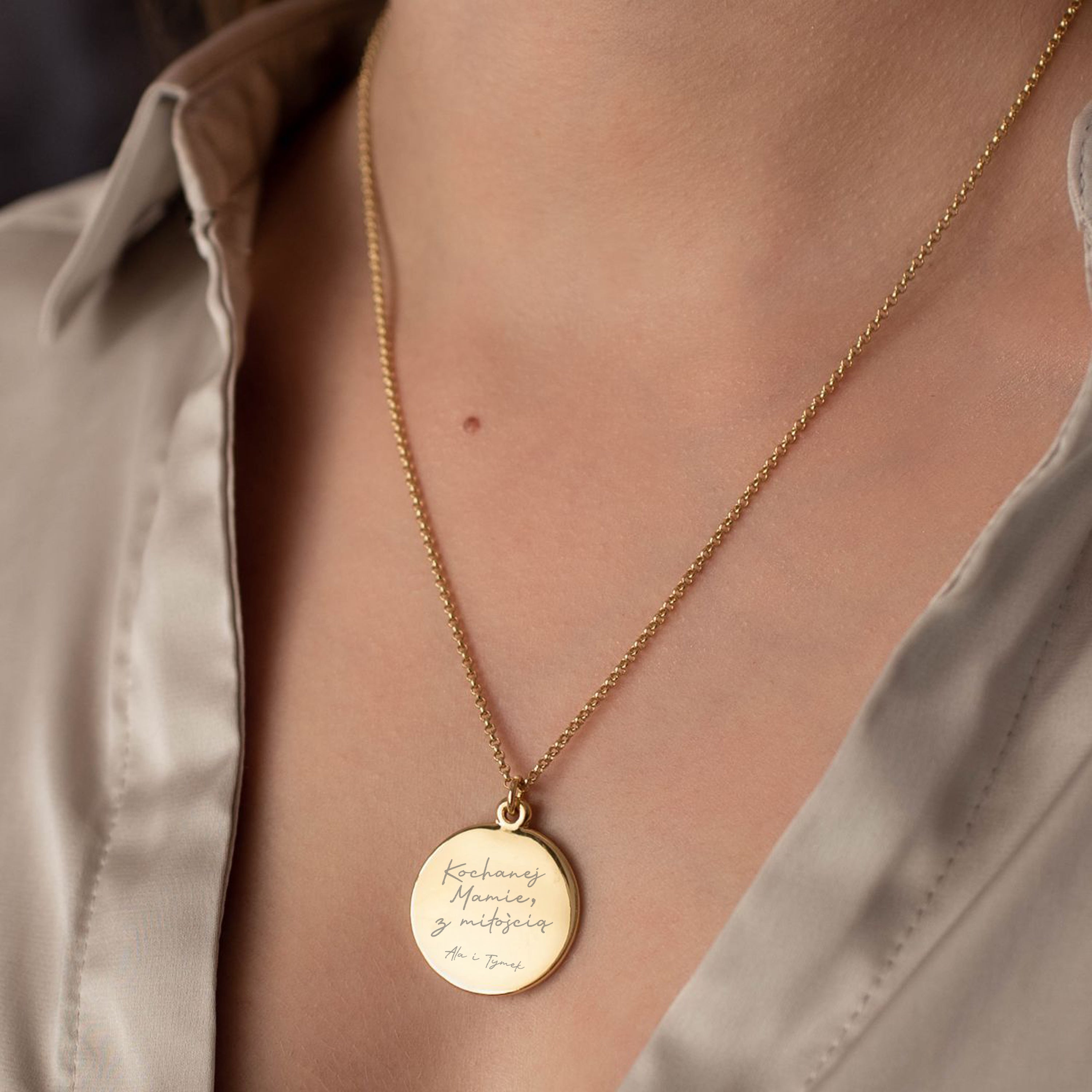 Personalizowany naszyjnik dla Mamy grawerowany naszyjnik dla mamy prezent dla mamy na Dzień Mamy