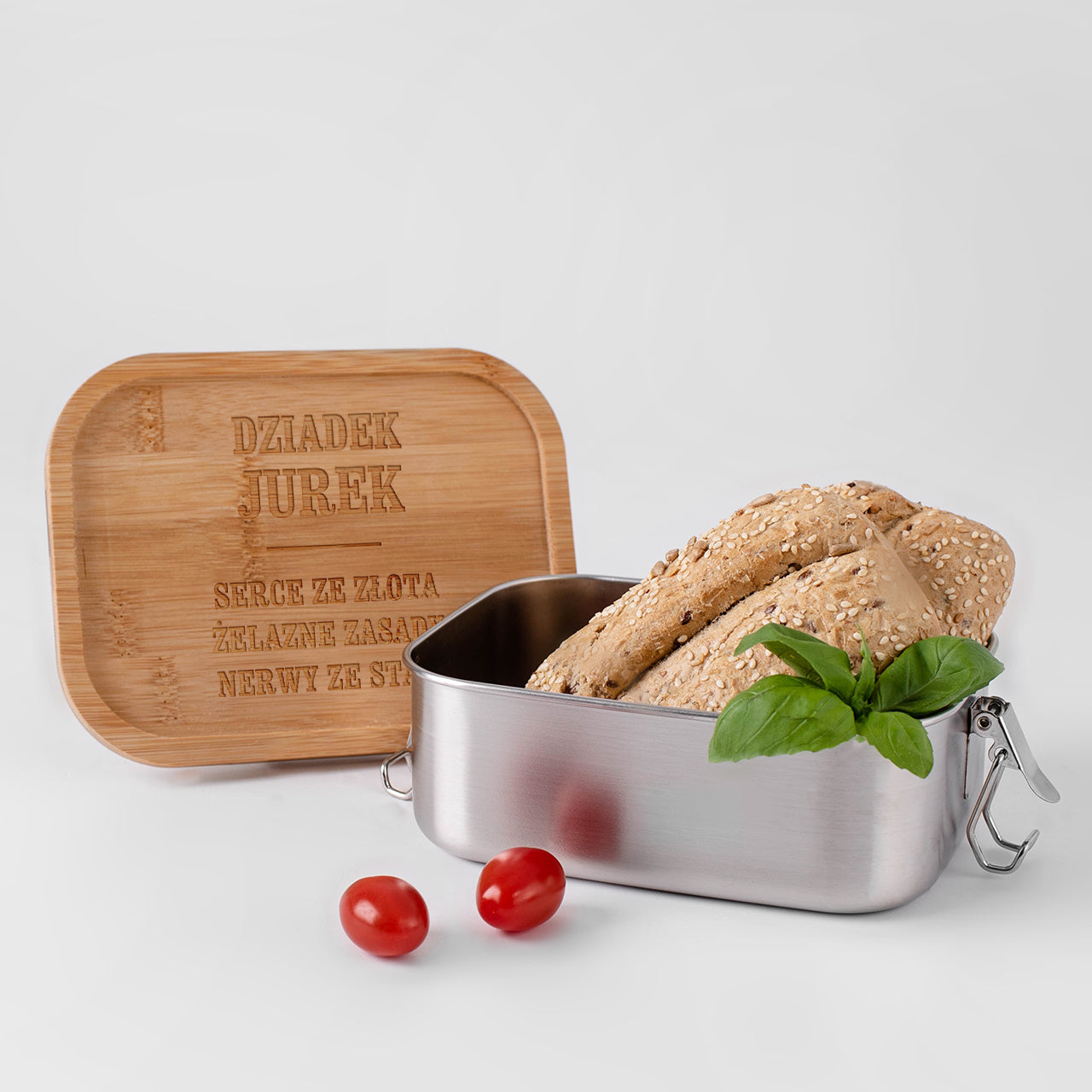 Grawerowana śniadaniówka - Serce Ze Złota - praktyczny prezent na Dzień Dziadka