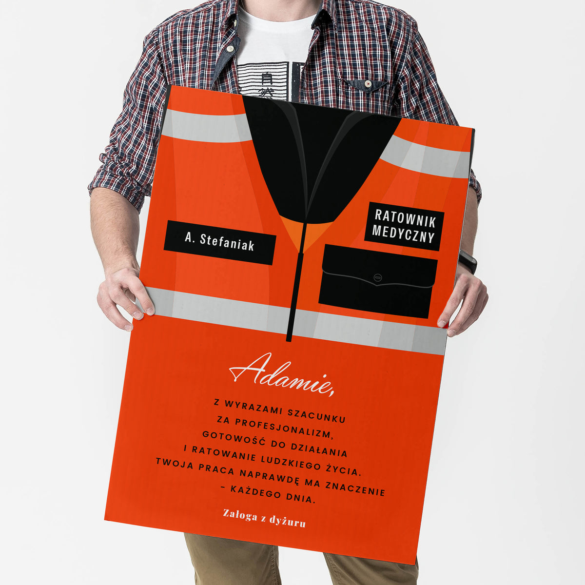Personalizowana kartka dla ratownika medycznego - prezent dla ratownika medycznego