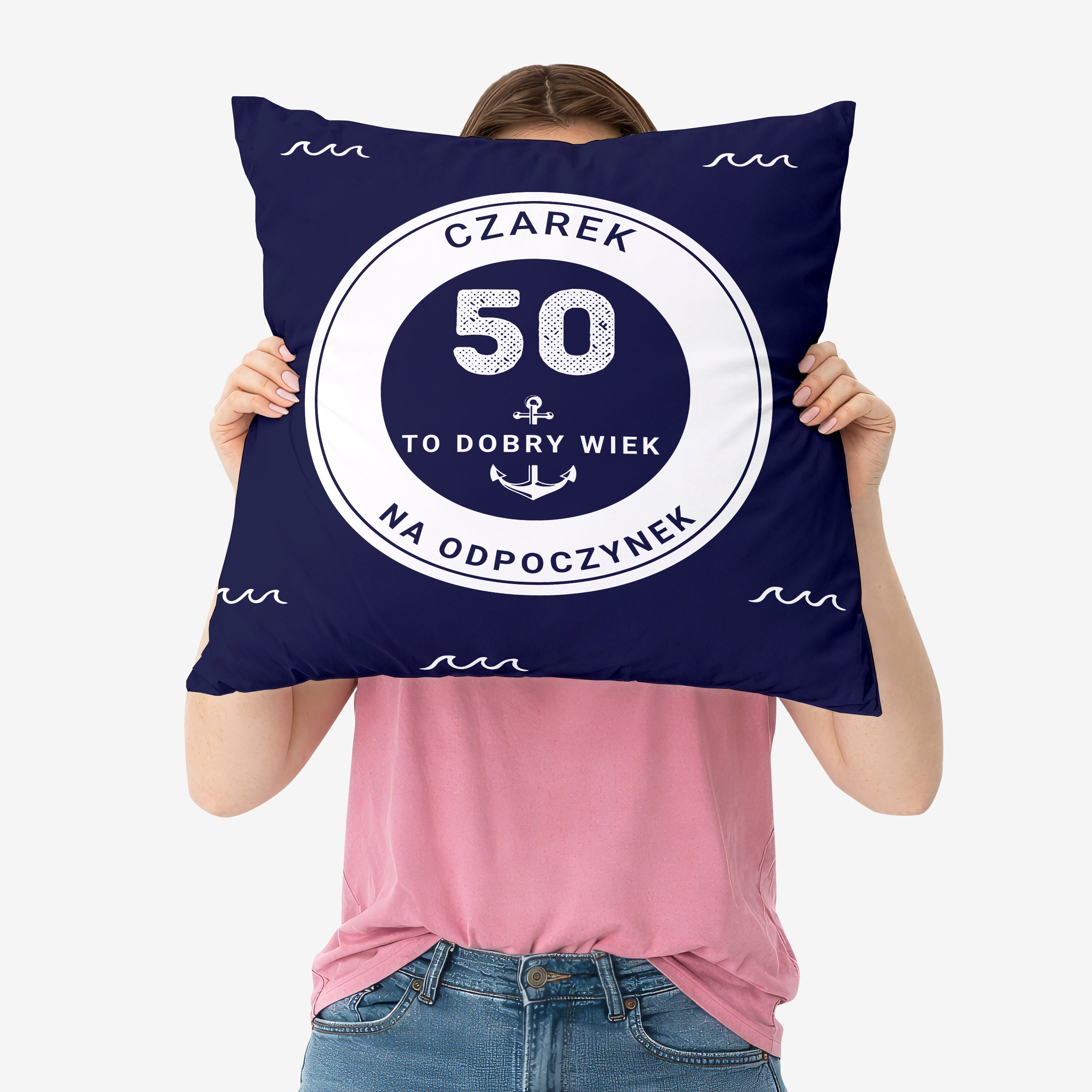 Personalizowana poduszka - prezent na 50 urodziny