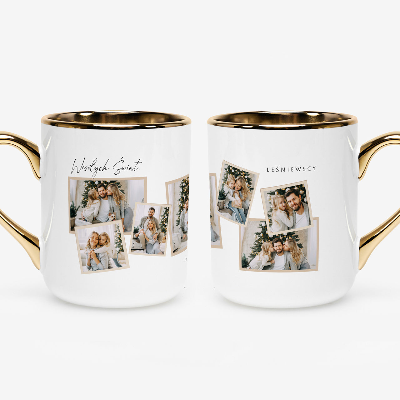 Personalizowany kubek świąteczny - Kolaż Zdjęć - prezent na święta ze zdjęciami