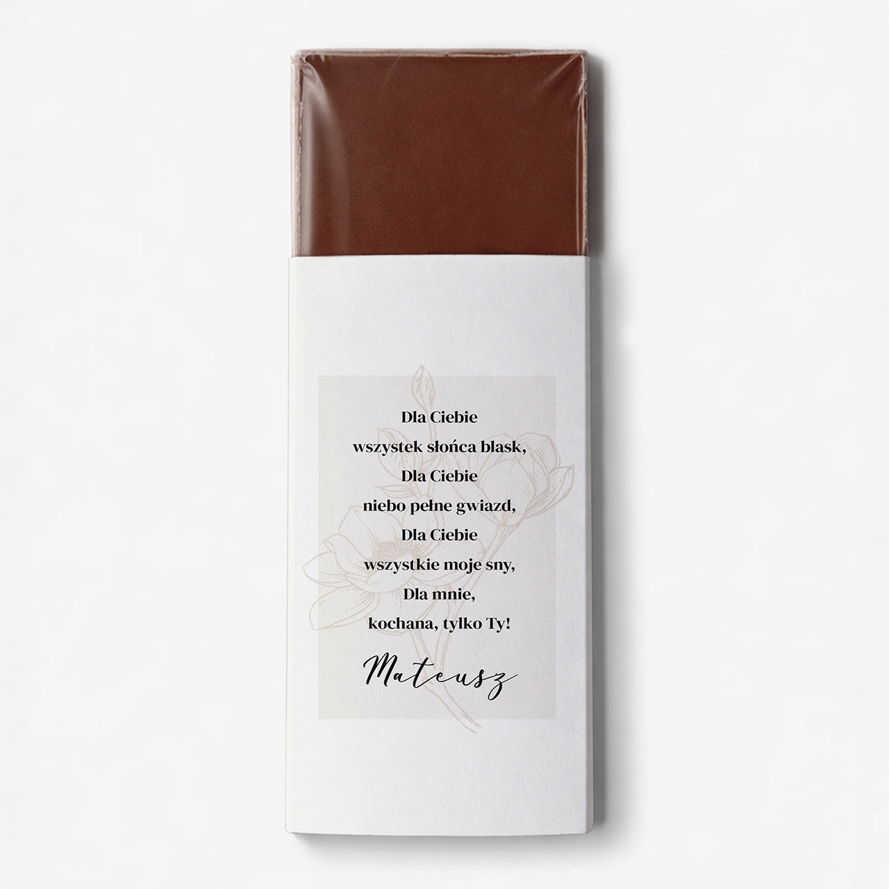 Personalizowana czekolada na Dzień Kobiet upominek na dzień kobiet czekolada personalizowana