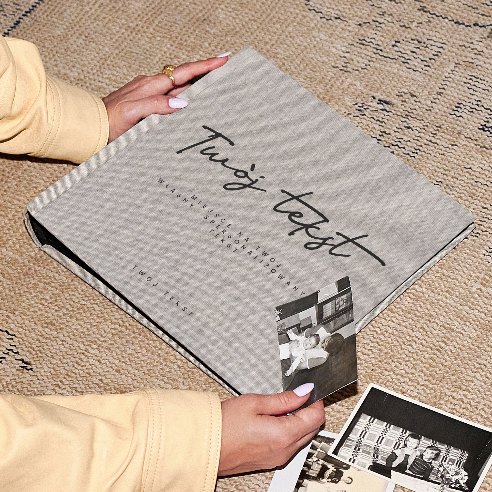 Duży album personalizowany z Twoim tekstem