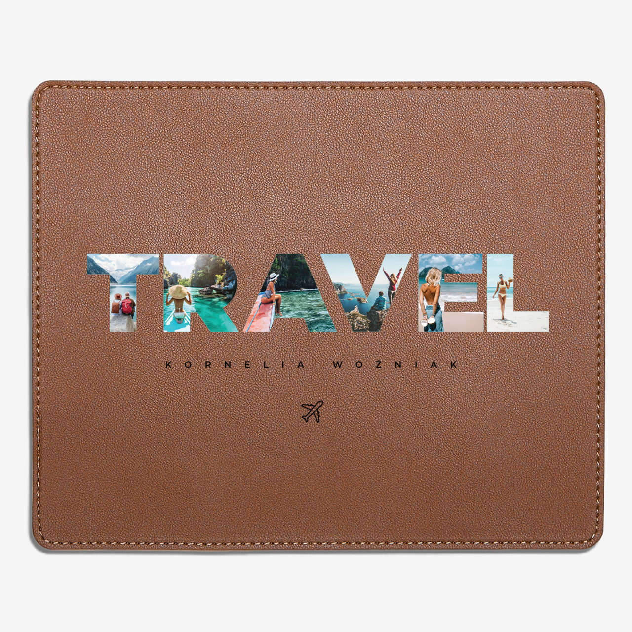 Personalizowana podkładka biurkowa - upominek dla podróżnika