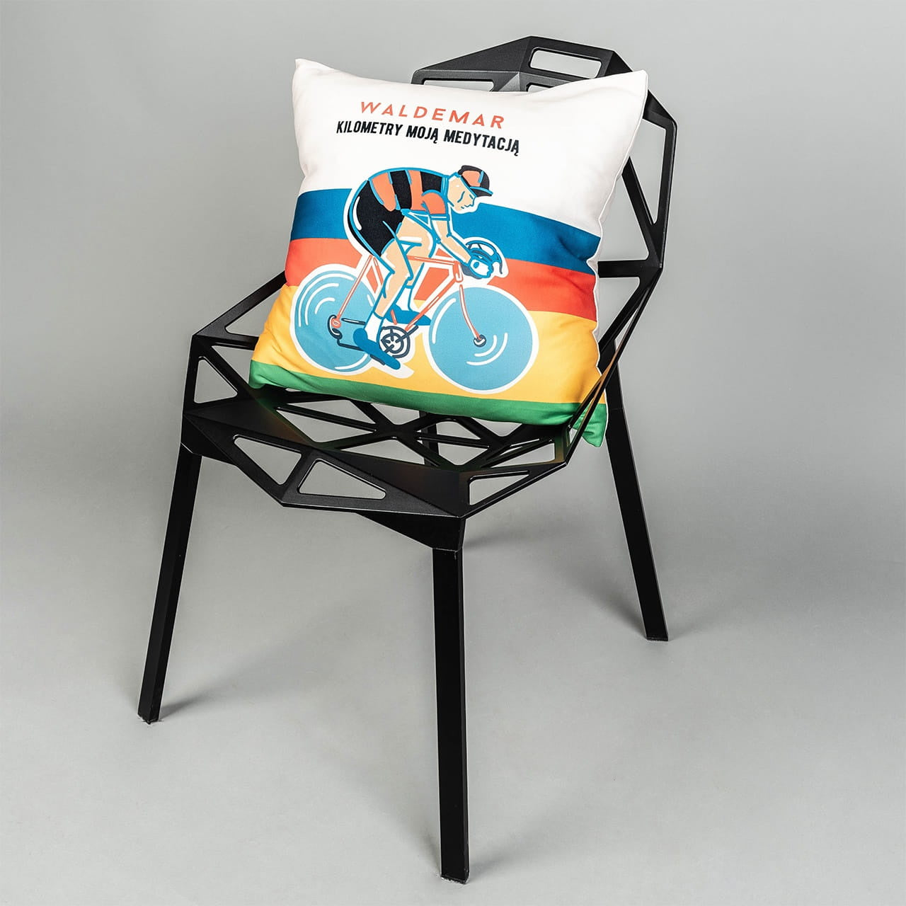 Personalizowana poduszka - prezent dla kolarza