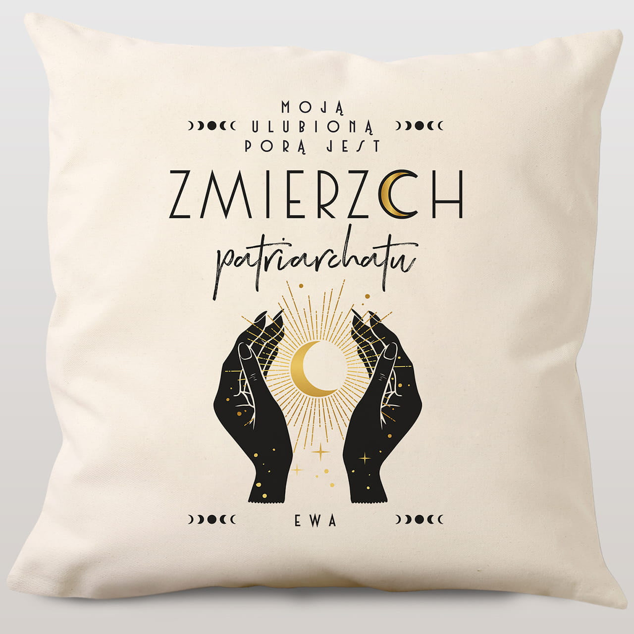 Poduszka na prezent dla feministki prezent dla feministki prezent dla niej poduszka z nadrukiem