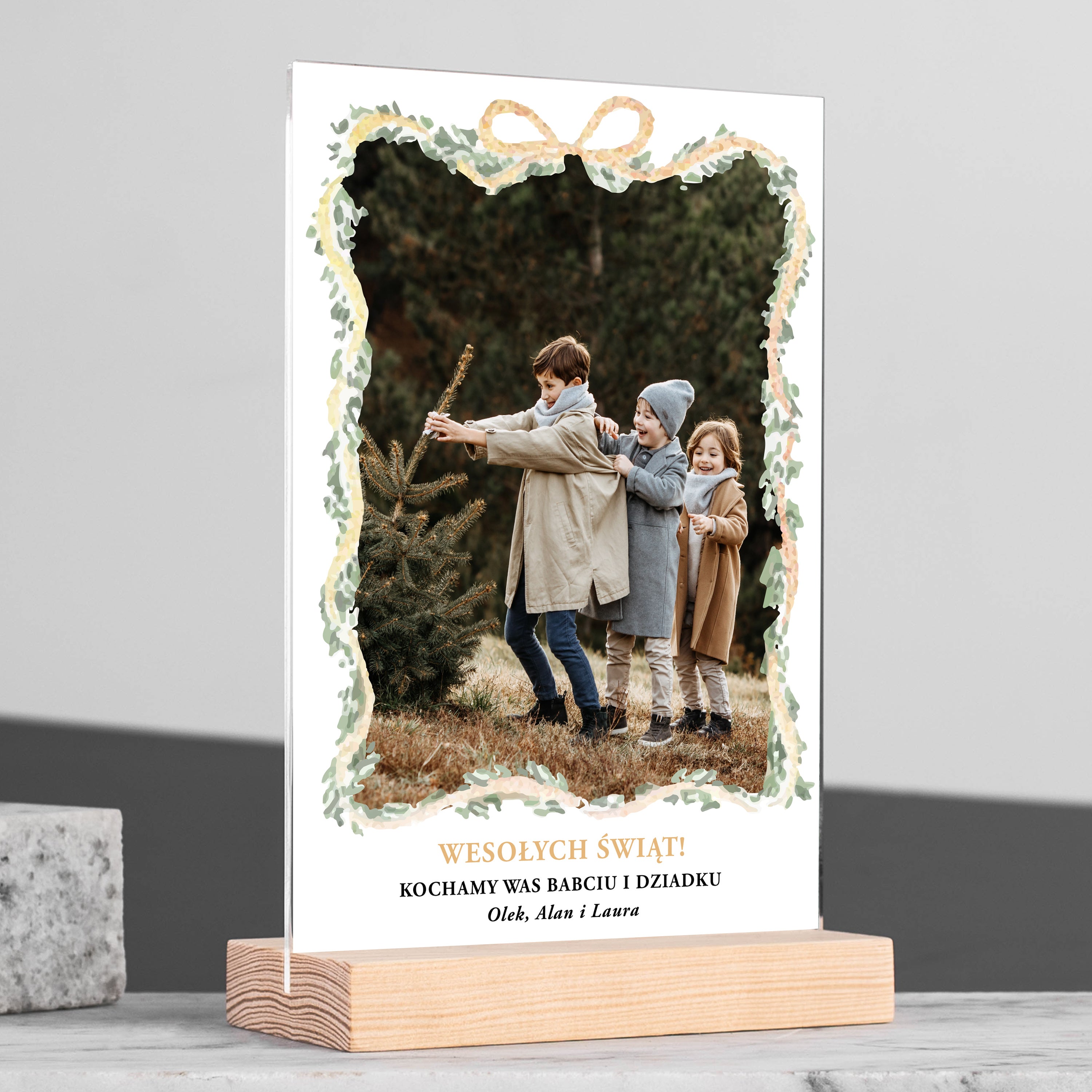 Personalizowana statuetka dla dziadków na gwiazdkę prezent dla dziadków na gwiazdkę