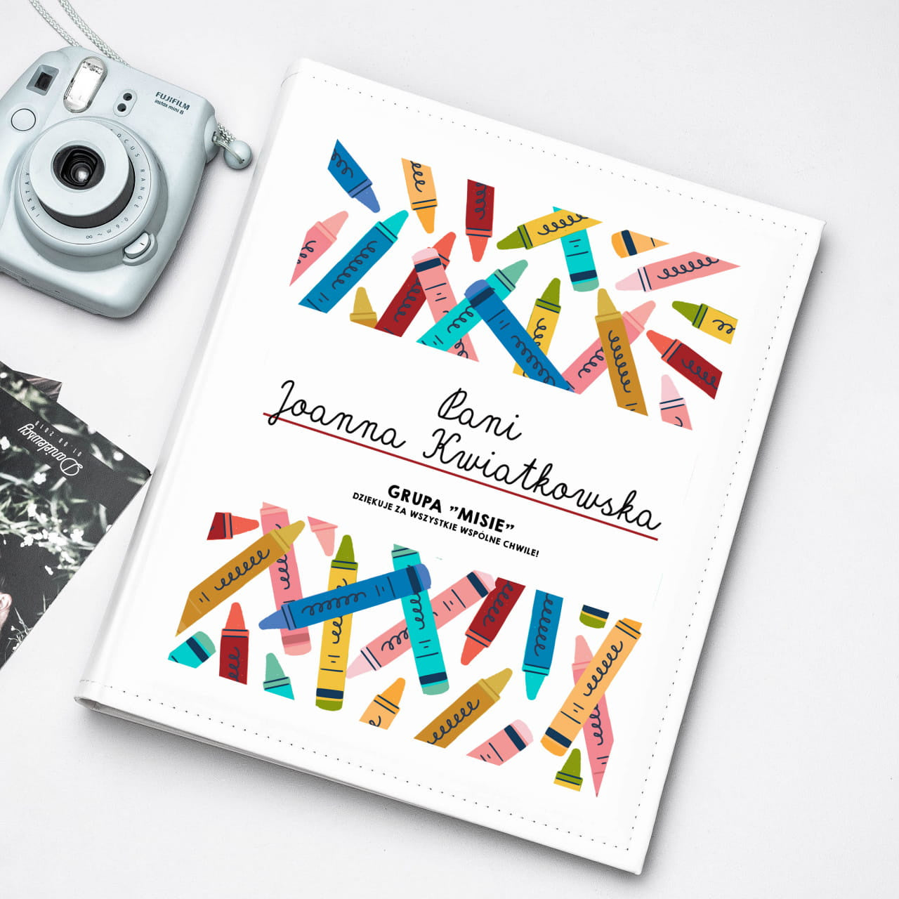 Personalizowany album dla przedszkolanki na zakończenie przedszkola album na zdjęcia prezent na podziękowanie