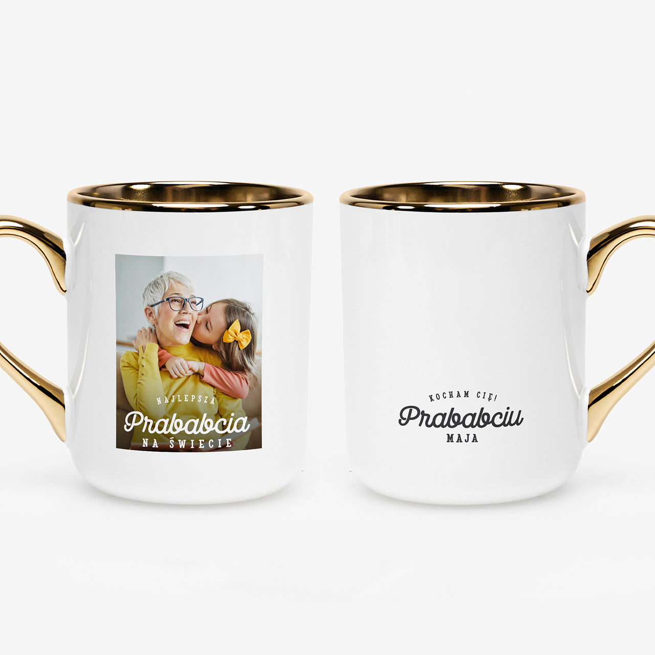 Personalizowany kubek ze zdjęciem - prezent dla prababci kubek dla prababci prezent na Dzień Babci