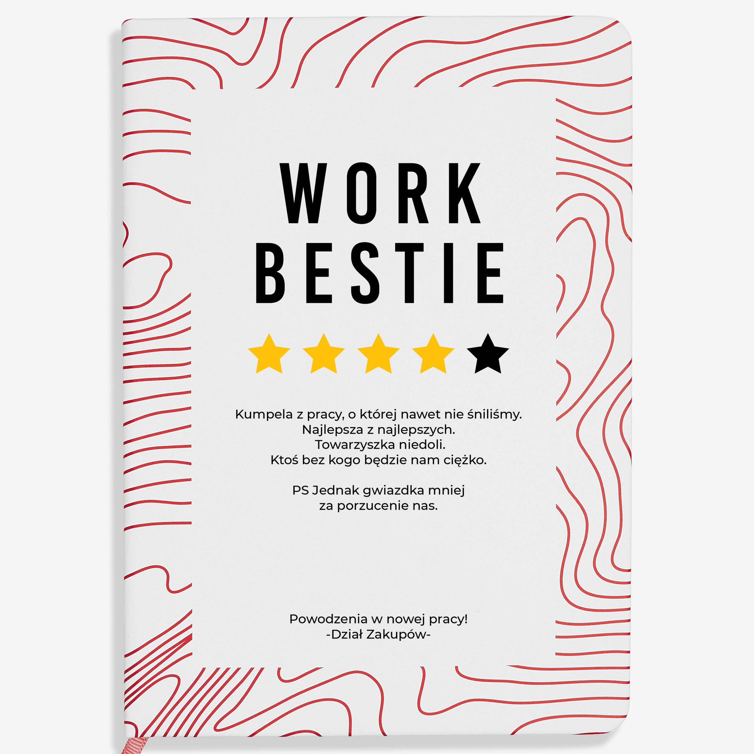 Notes personalizowany Work Bestie prezent z okazji odejścia z pracy