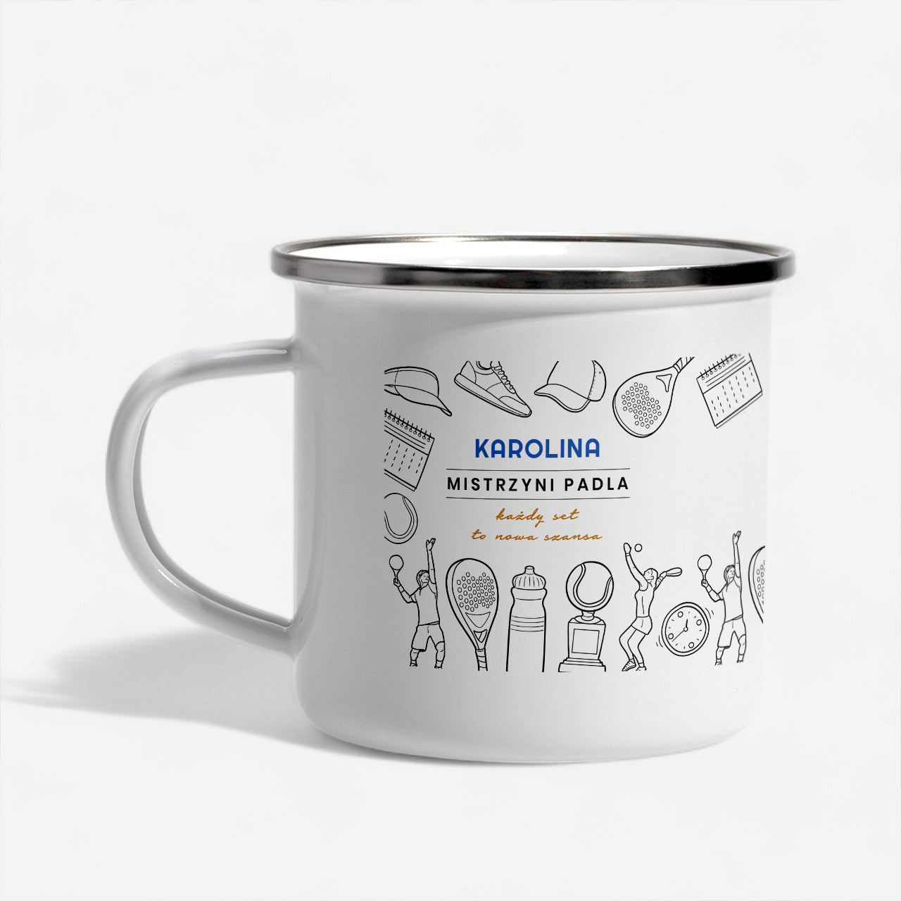 Personalizowany kubek - prezent dla miłośnika padla kubek dla sportowca kubek padel prezent dla fana padla