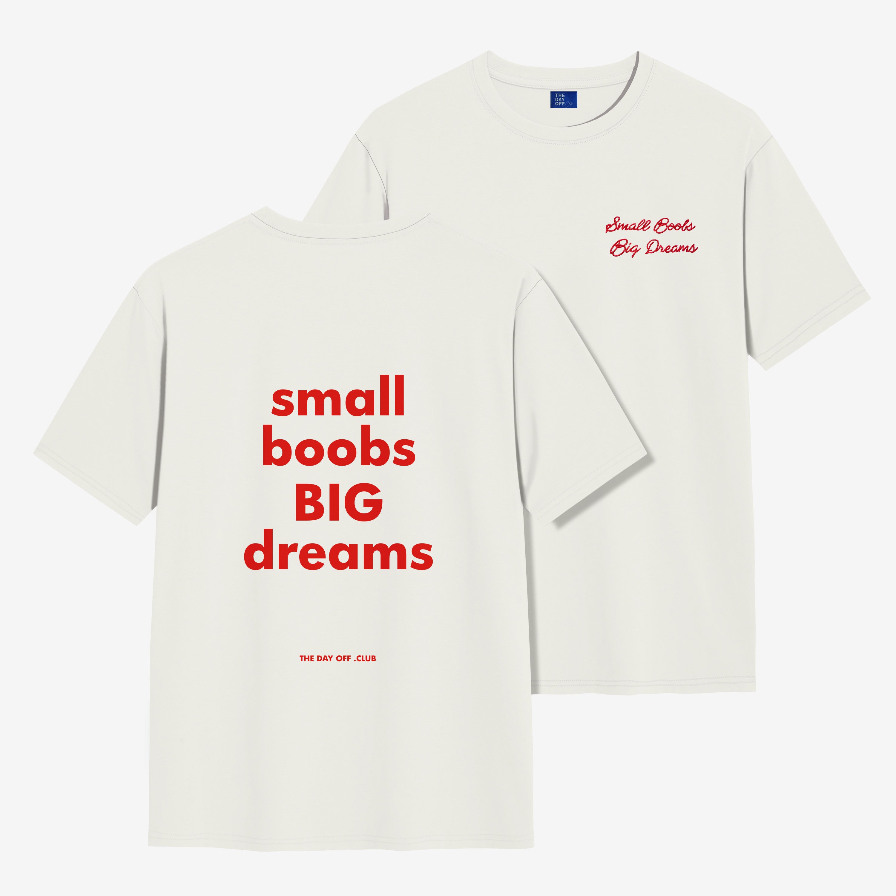 Personalizowana koszulka TheDayOff Small Boobs Big Dreams - L