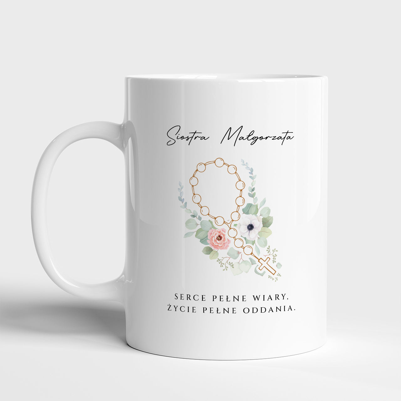 Kubek dla siostry zakonnej prezent dla siostry zakonnej personalizowany kubek religijny