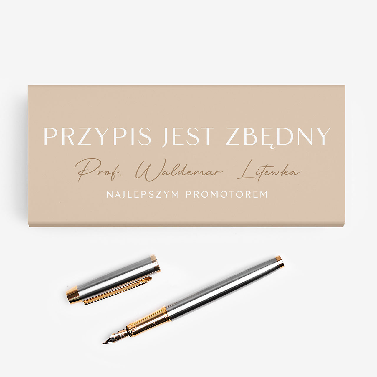 Personalizowane pióro - podziękowanie dla promotora piór wieczne prezent dla promotora