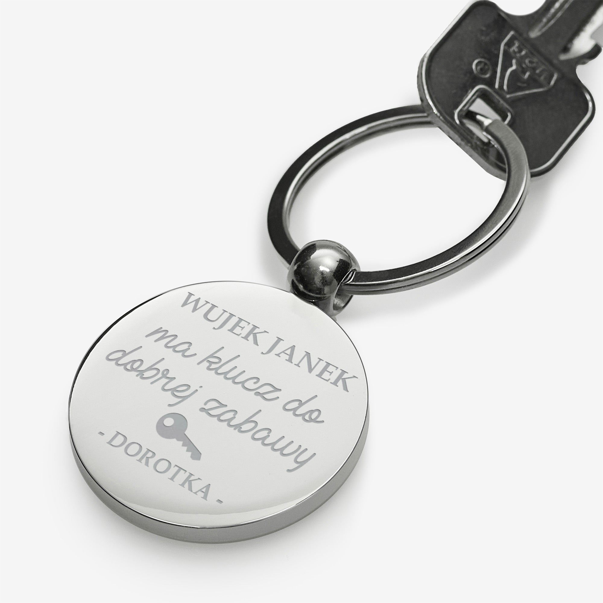 Grawerowany brelok dla wujka brelok do kluczy brelok z grawerem prezent dla wujka personalizowany brelok