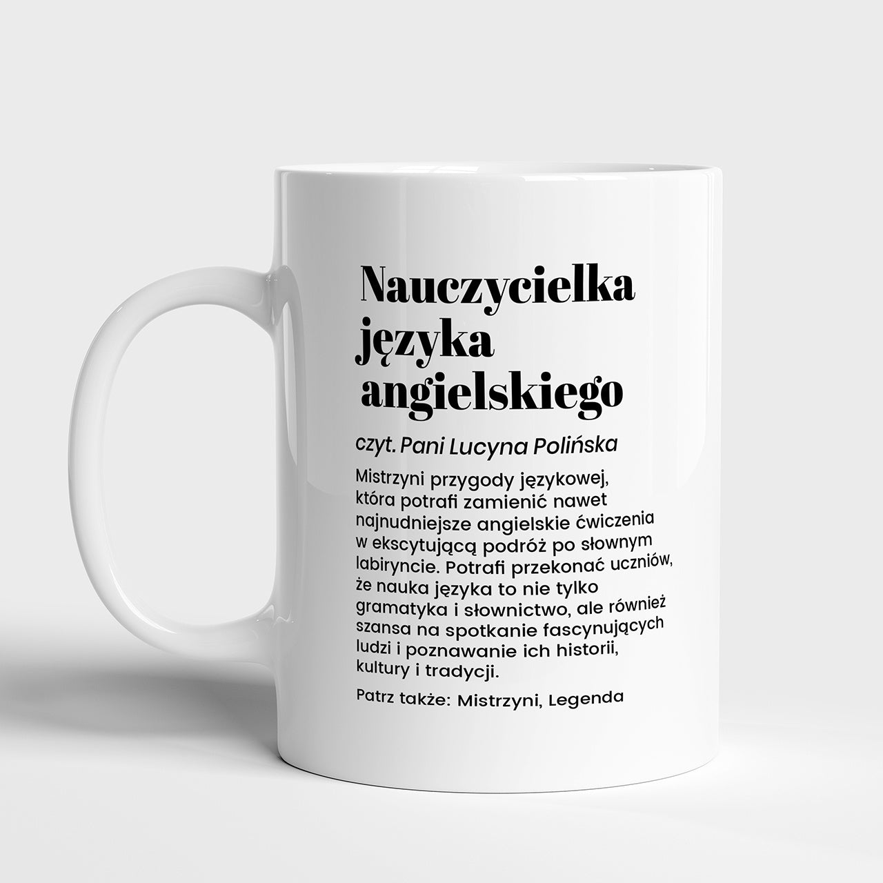 Kubek dla nauczyciela języka angielskiego