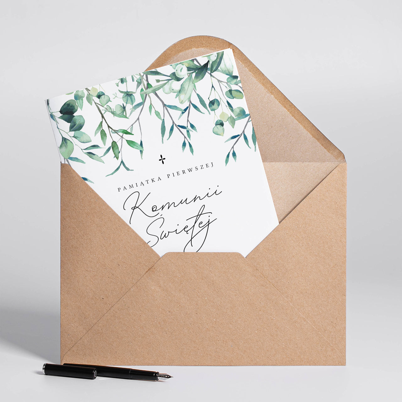 Kartka na Komunię od Matki Chrzestnej A4 kartka komunijna upominek na Pierwszą Komunię