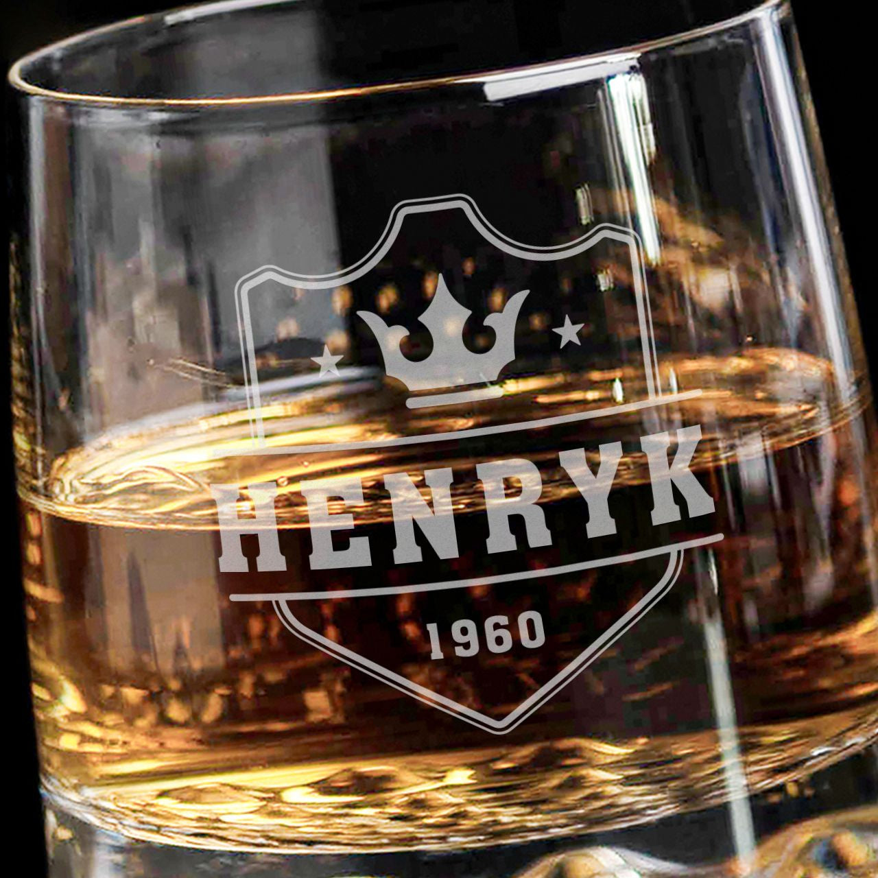Szklanka do whisky z grawerem - prezent urodzinowy dla mężczyzny
