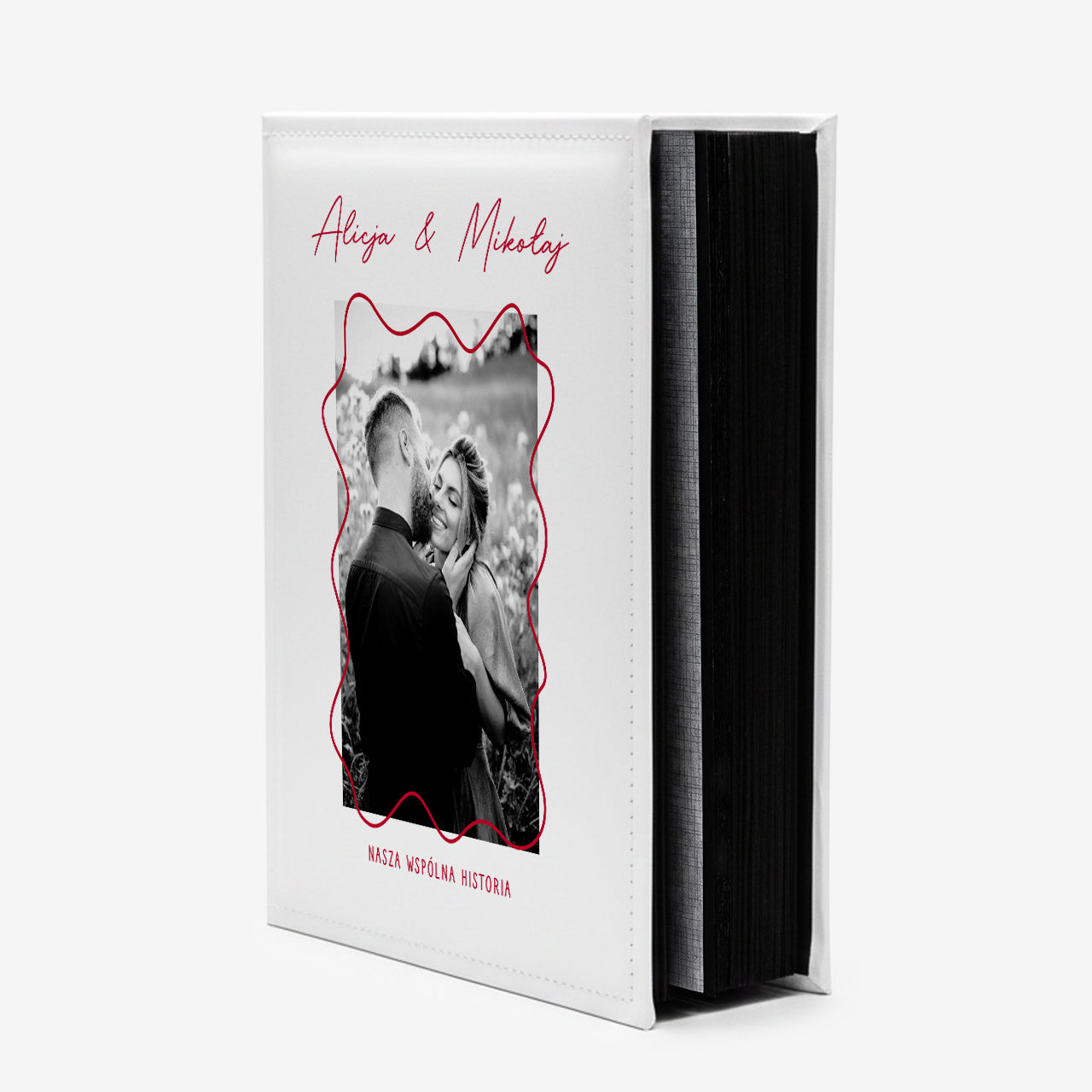 Romantyczny album dla pary personalizowany prezent dla pary na rocznicę ślubu związku walentynki 
