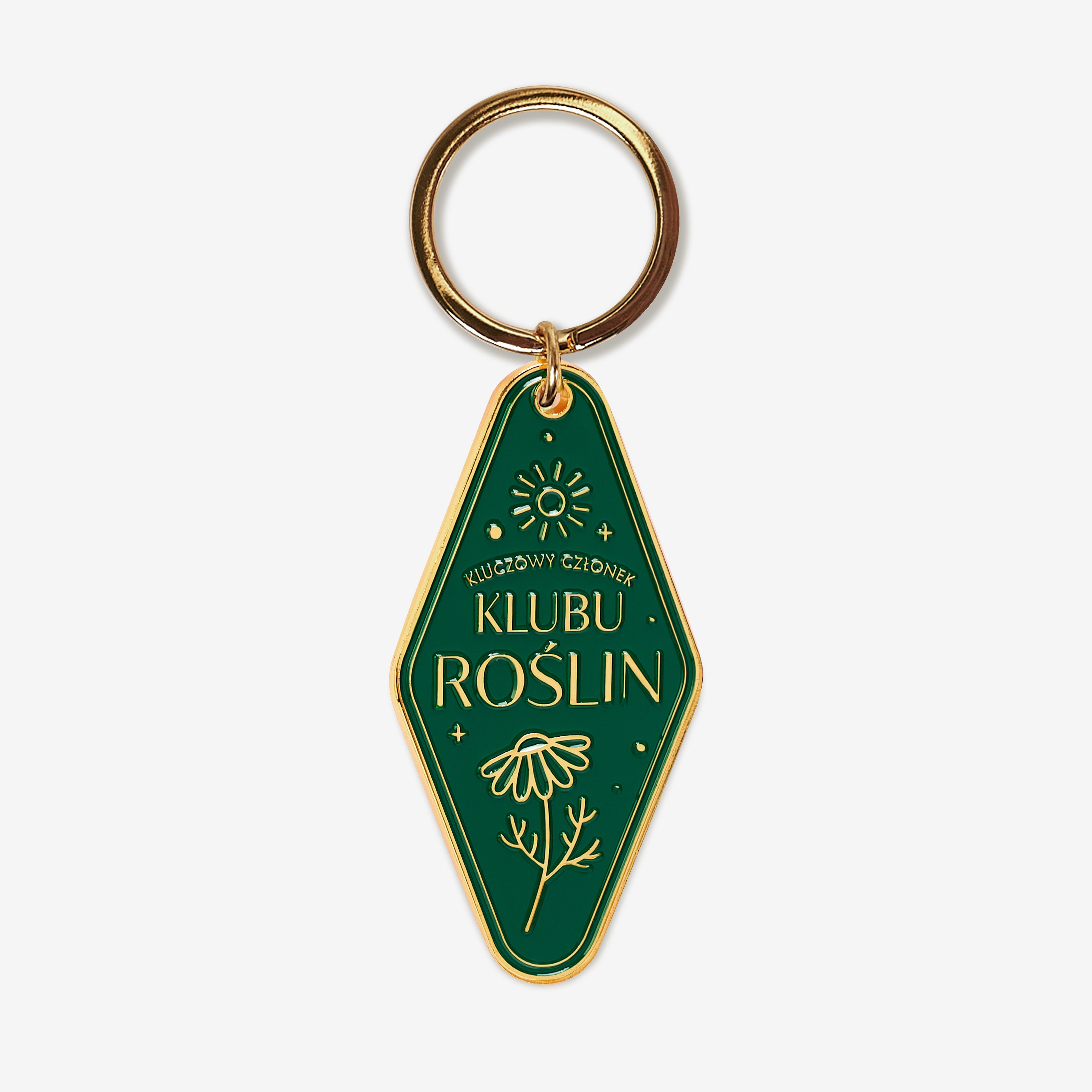 Emaliowany breloczek KLUB ROŚLIN prezent dla miłośnika roślin personalizowany brelok do kluczy 