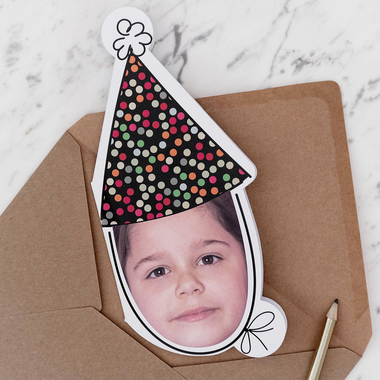 Kartka urodzinowa ze zdjęciem dla dziecka - dodatek do prezentu