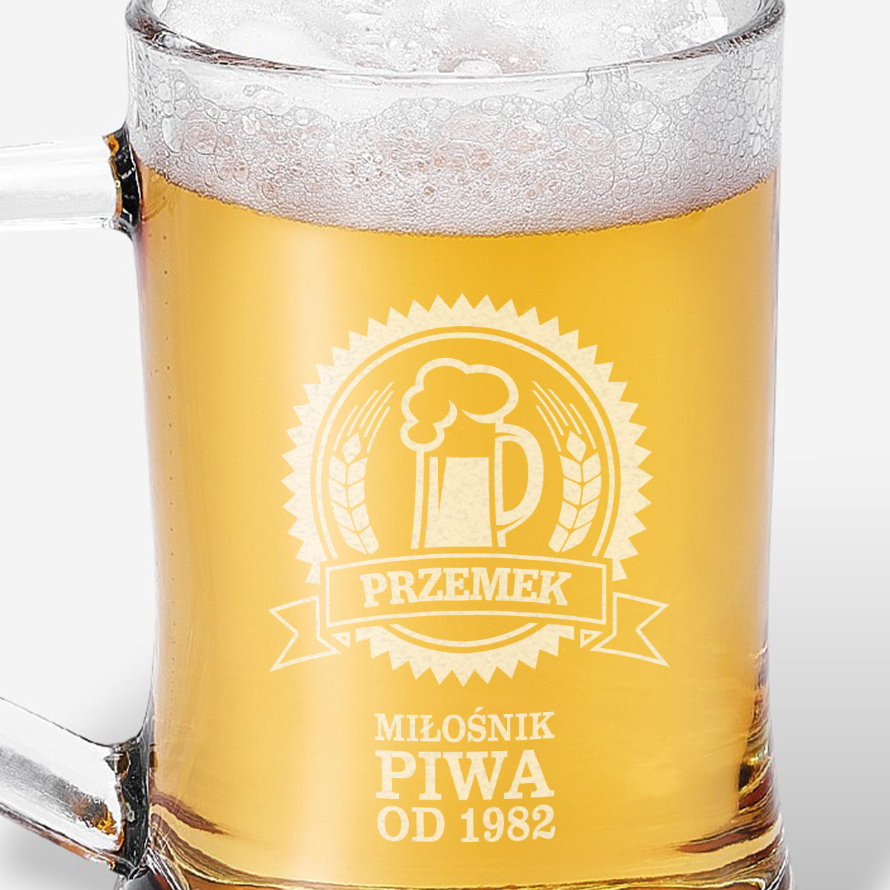 Grawerowany kufel do piwa dla mężczyzny prezent dla mężczyzny kufel do piwa z grawerem prezent dla piwosza