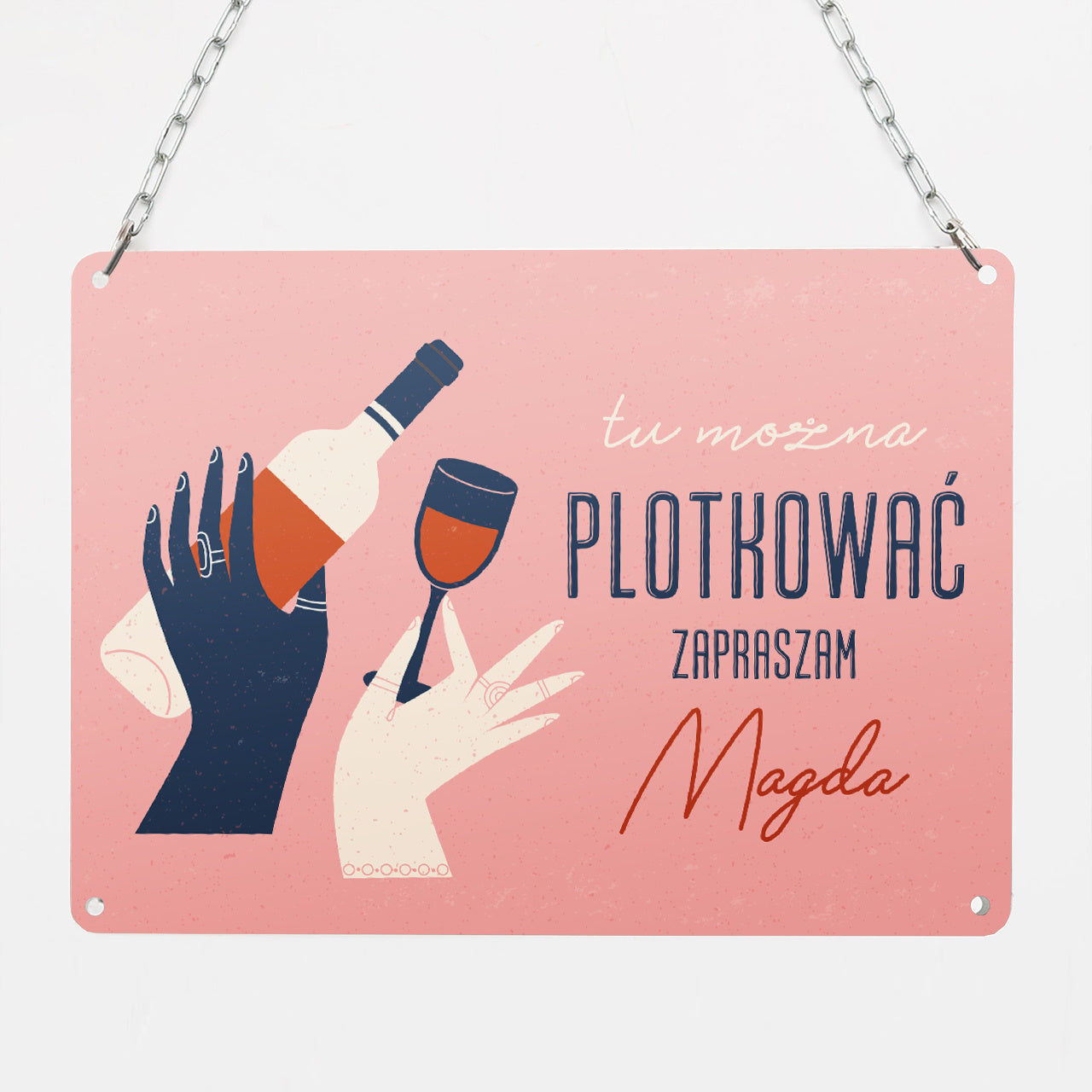Metalowa tabliczka dla przyjaciółki - strefa plotek