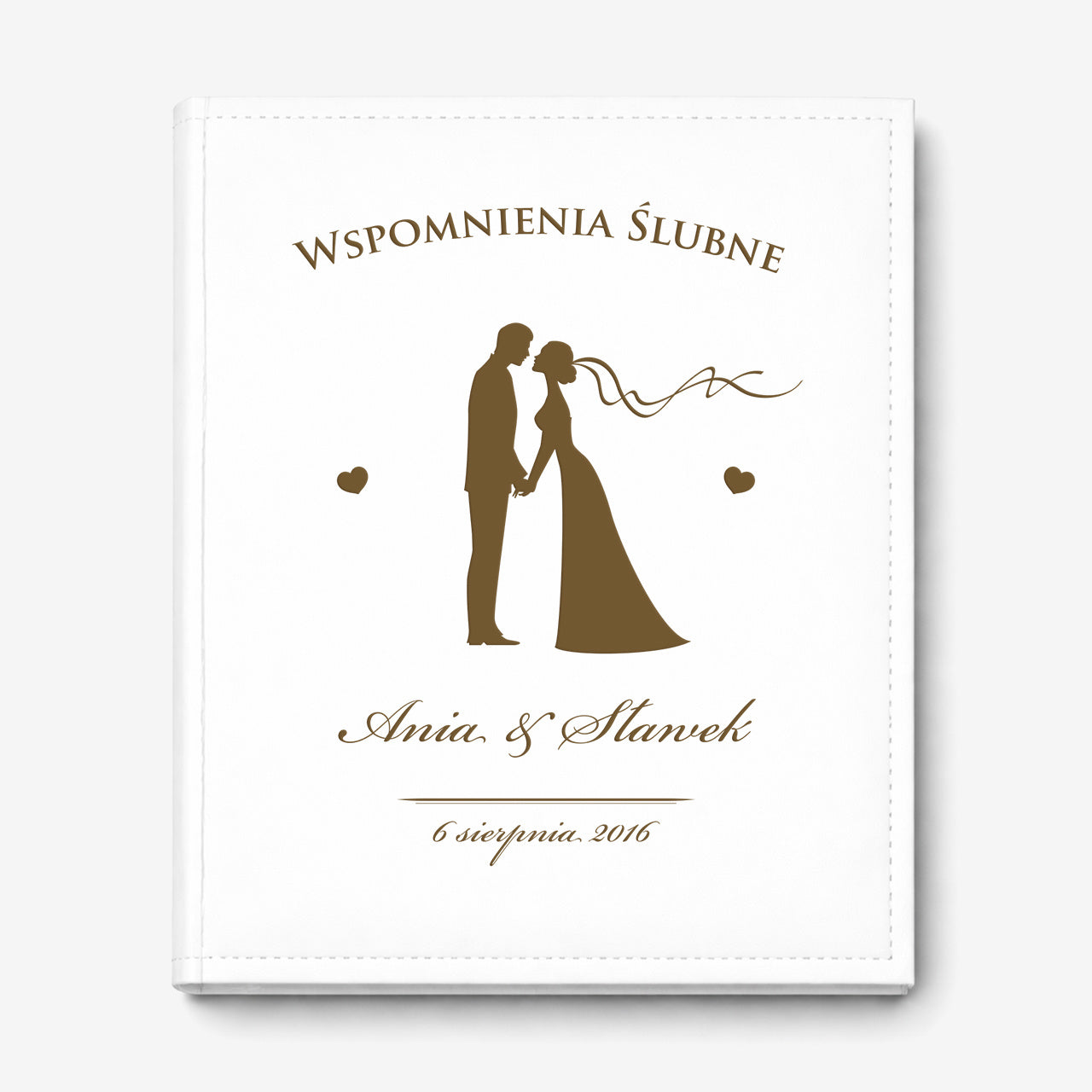 Personalizowany album ślubny album dla pary młodej prezent ślubny prezent dla pary młodej