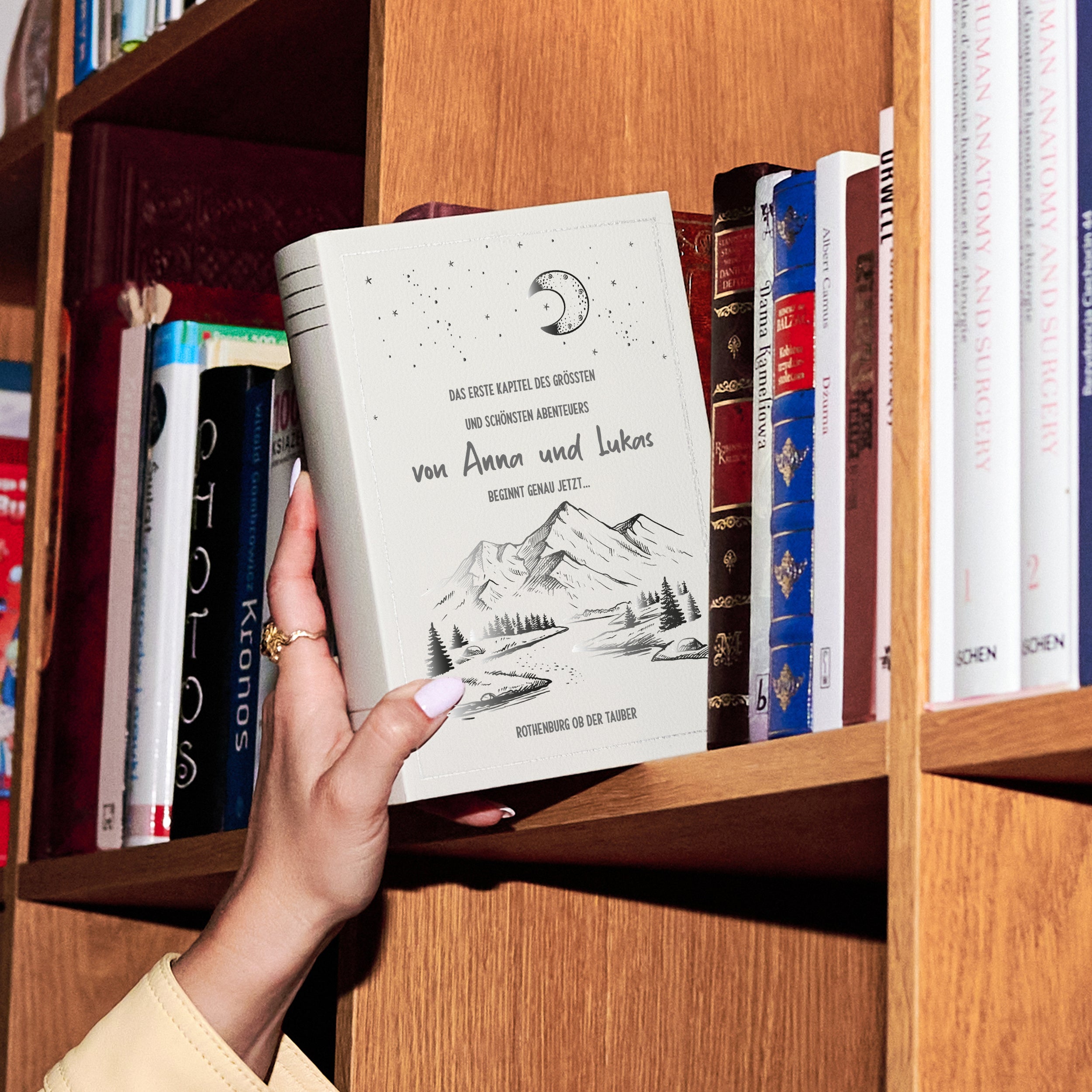 Buch-Schatulle BEGINN DES ABENTEUERS Hochzeitsgeschenk