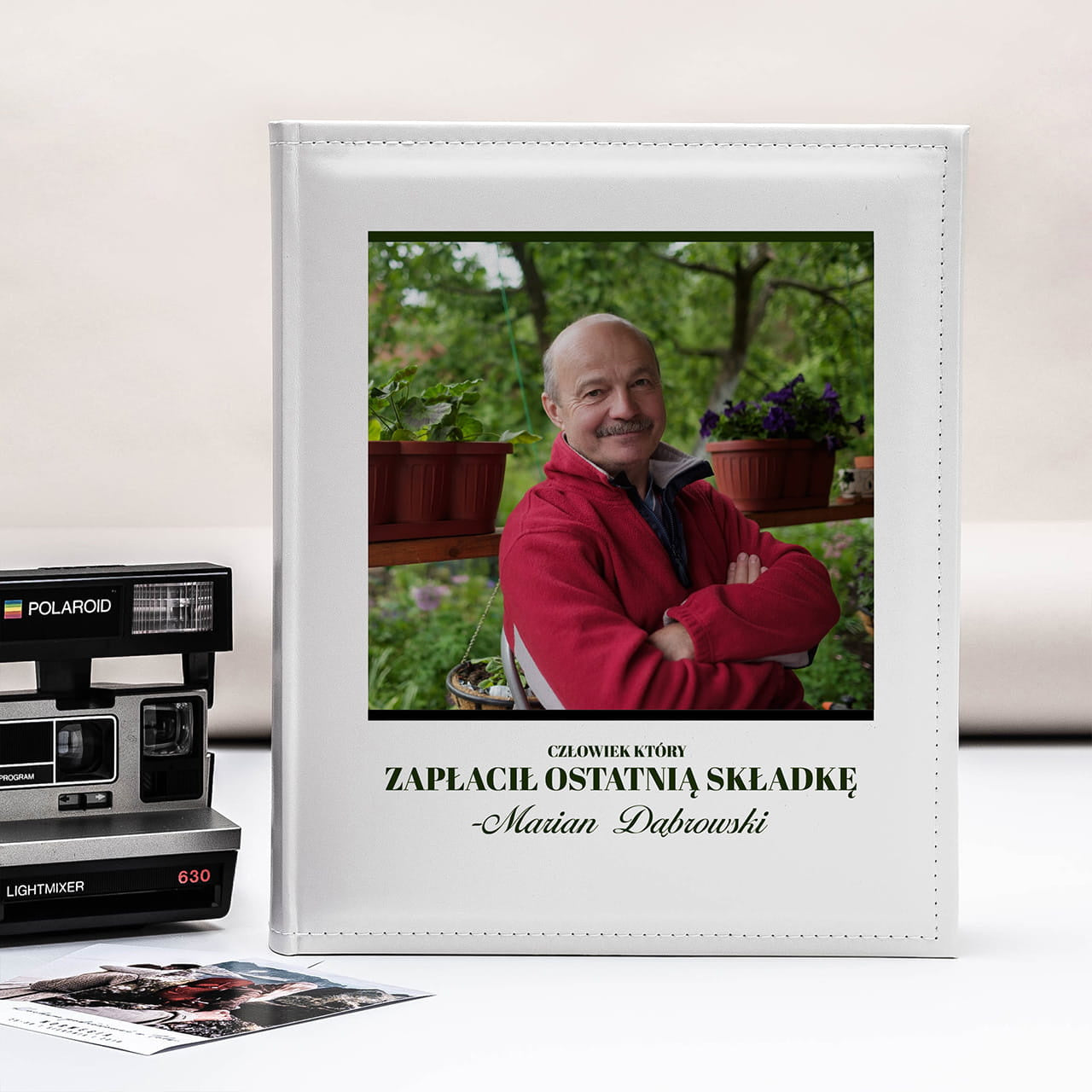 Album dla emeryta - ostatnia składka prezent dla emeryta prezent na emeryturę personalizowany album