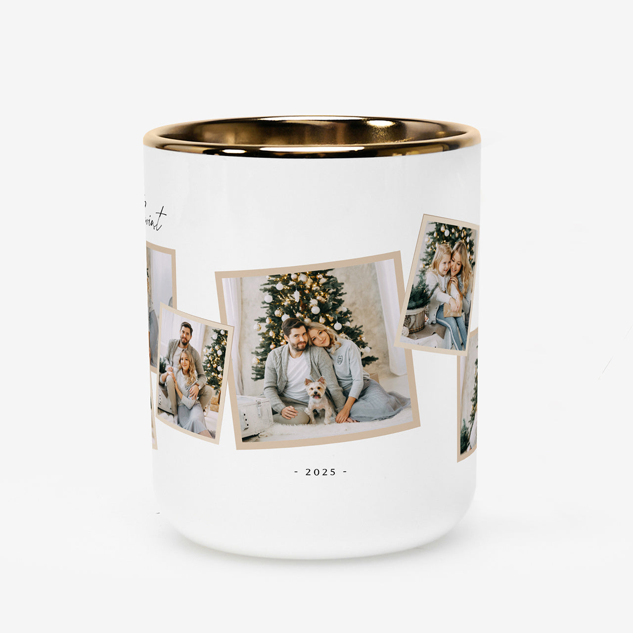 Personalizowany kubek świąteczny - Kolaż Zdjęć - prezent na święta ze zdjęciami