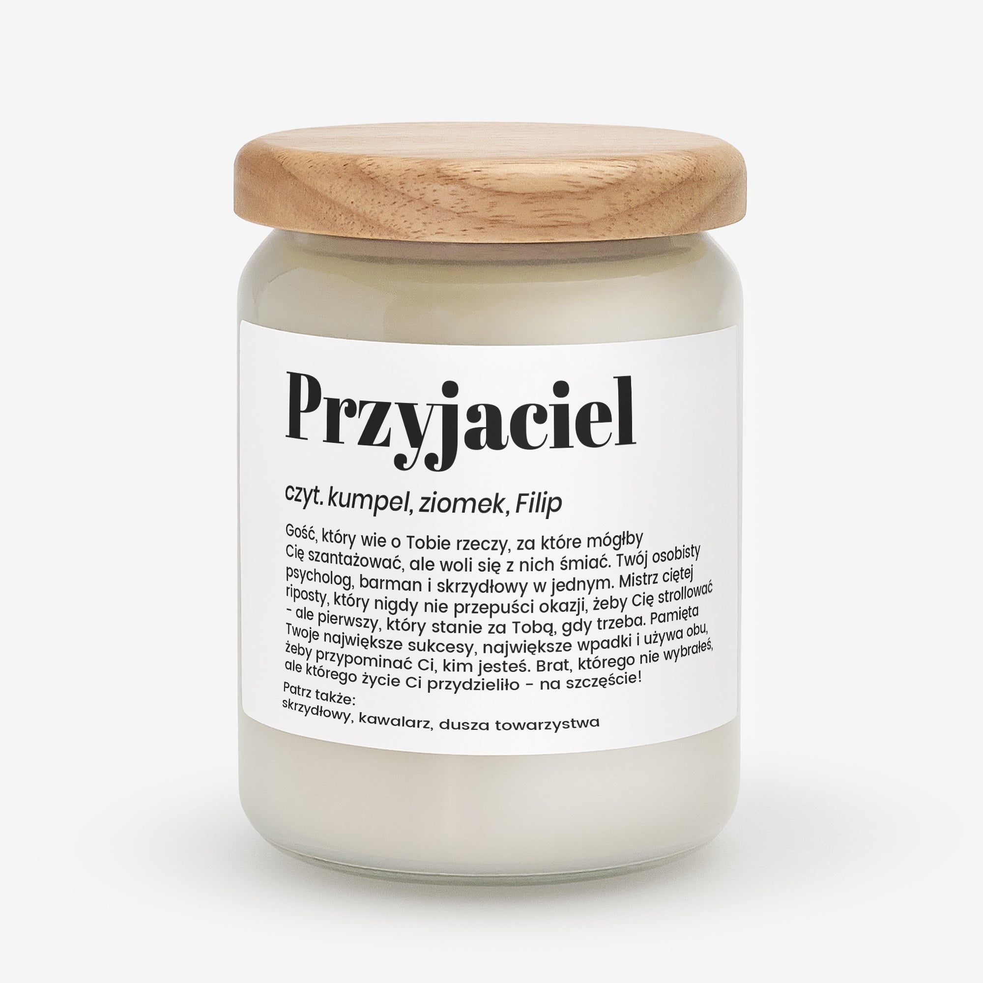 Personalizowana świeczka dla przyjaciela - definicja