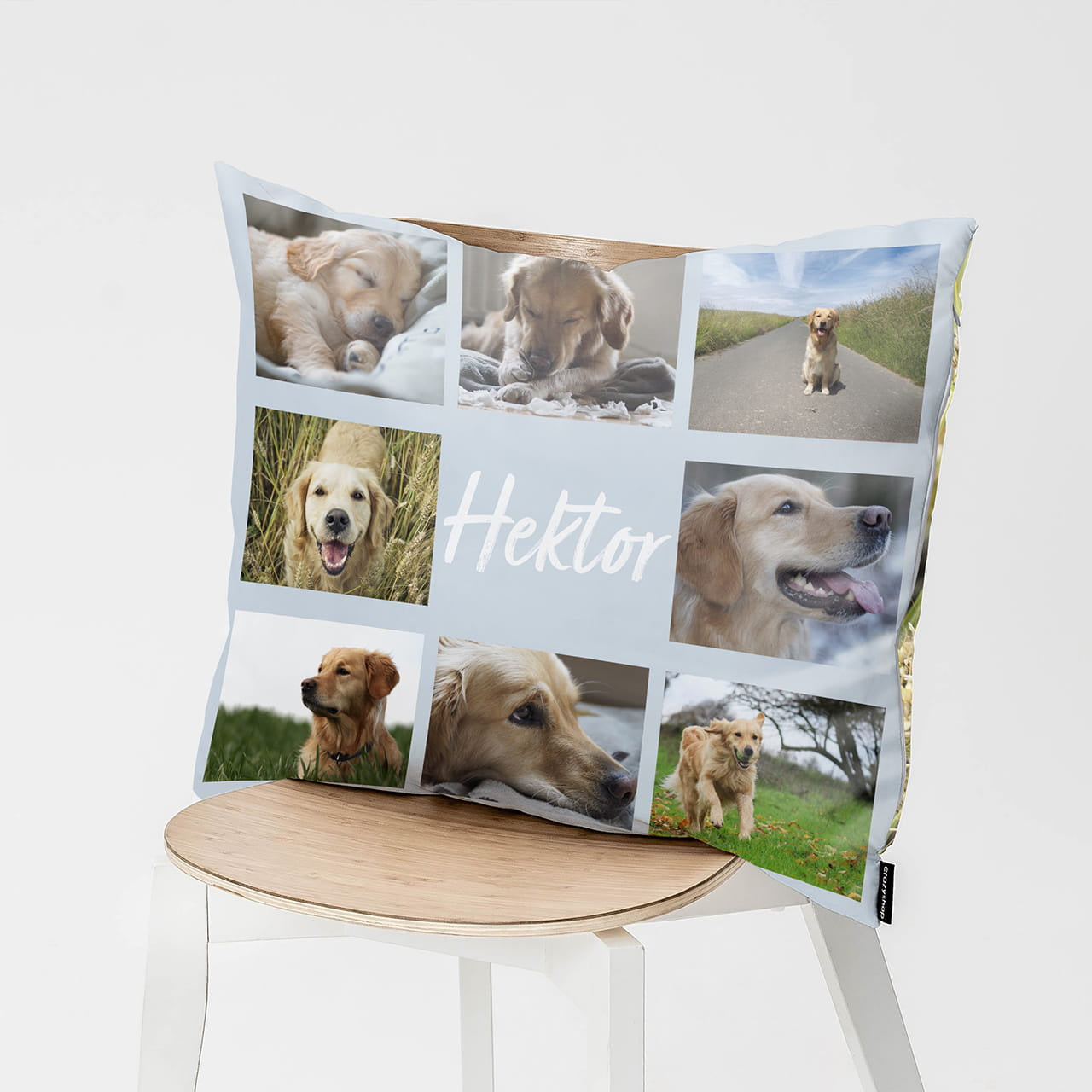 Duża poduszka dla miłośnika psów poduszka personalizowana prezent dla psiarza prezent dla miłośnika psów