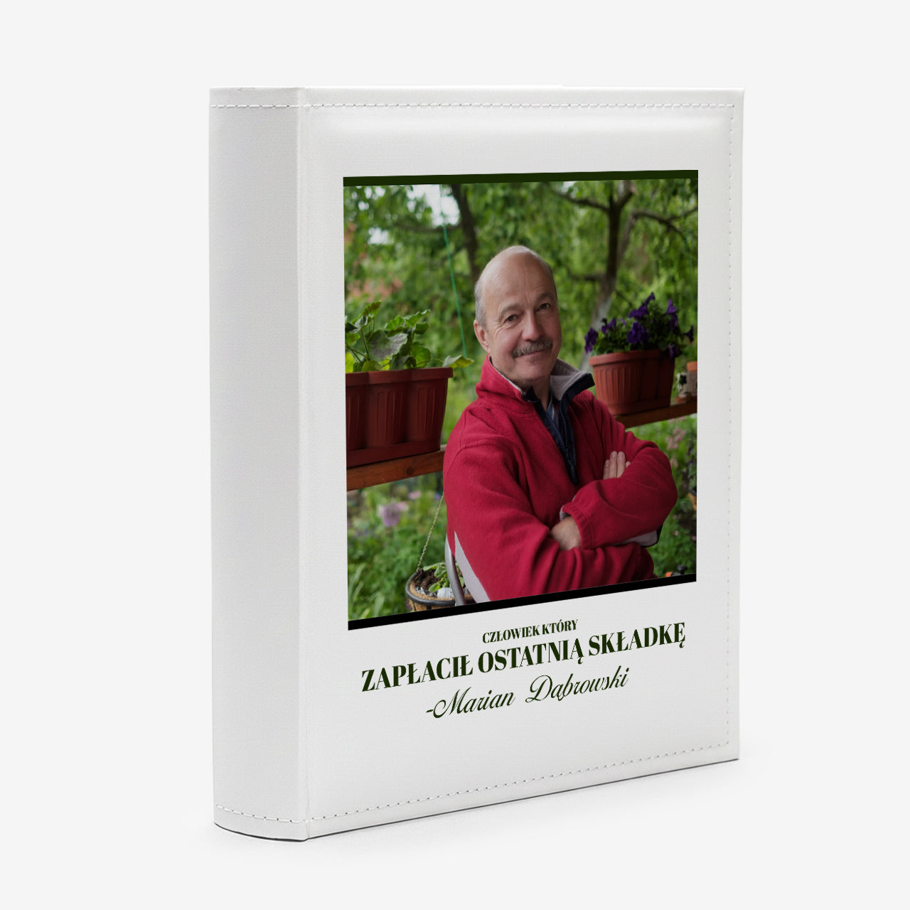 Album dla emeryta - ostatnia składka prezent dla emeryta prezent na emeryturę personalizowany album