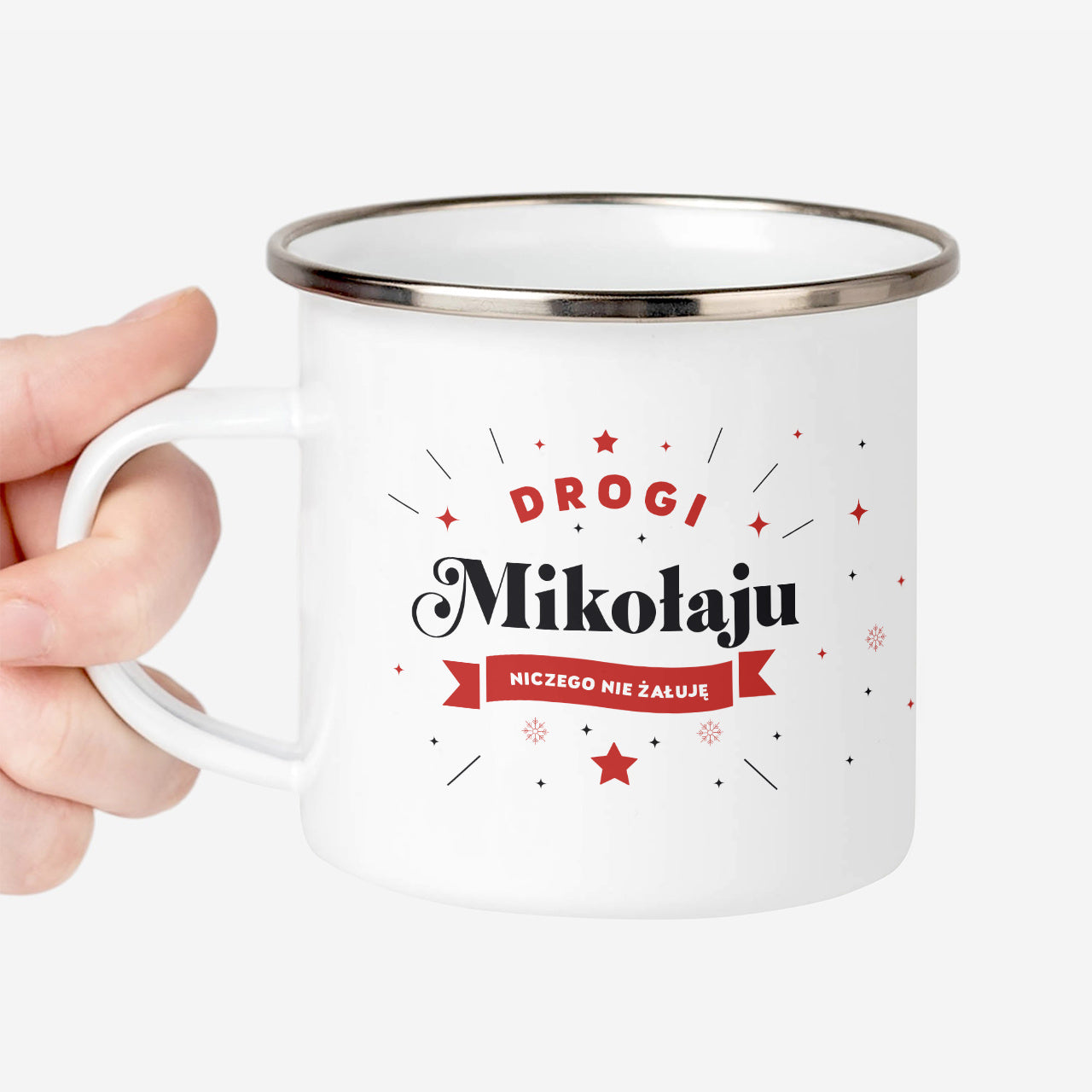 Personalizowany kubek mikołajkowy - Niczego Nie Żałuję