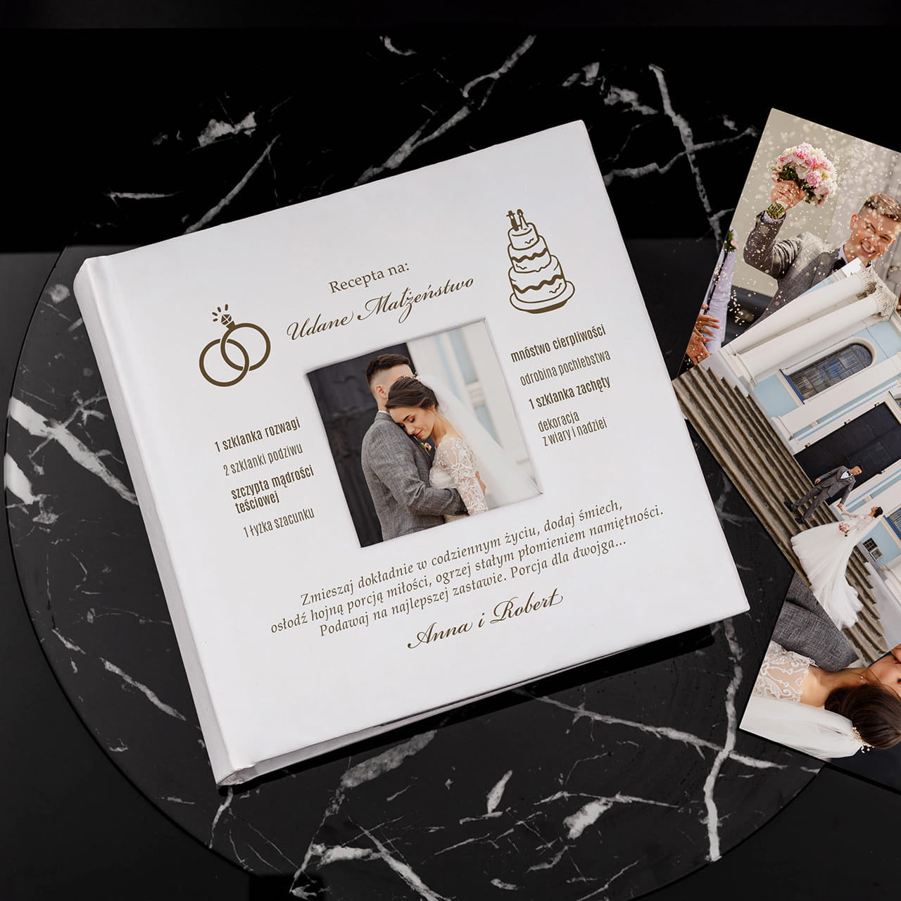 Album na zdjęcia na prezent ślubny - Przepis na udane małżeństwo prezent na ślub prezent dla małżeństwa