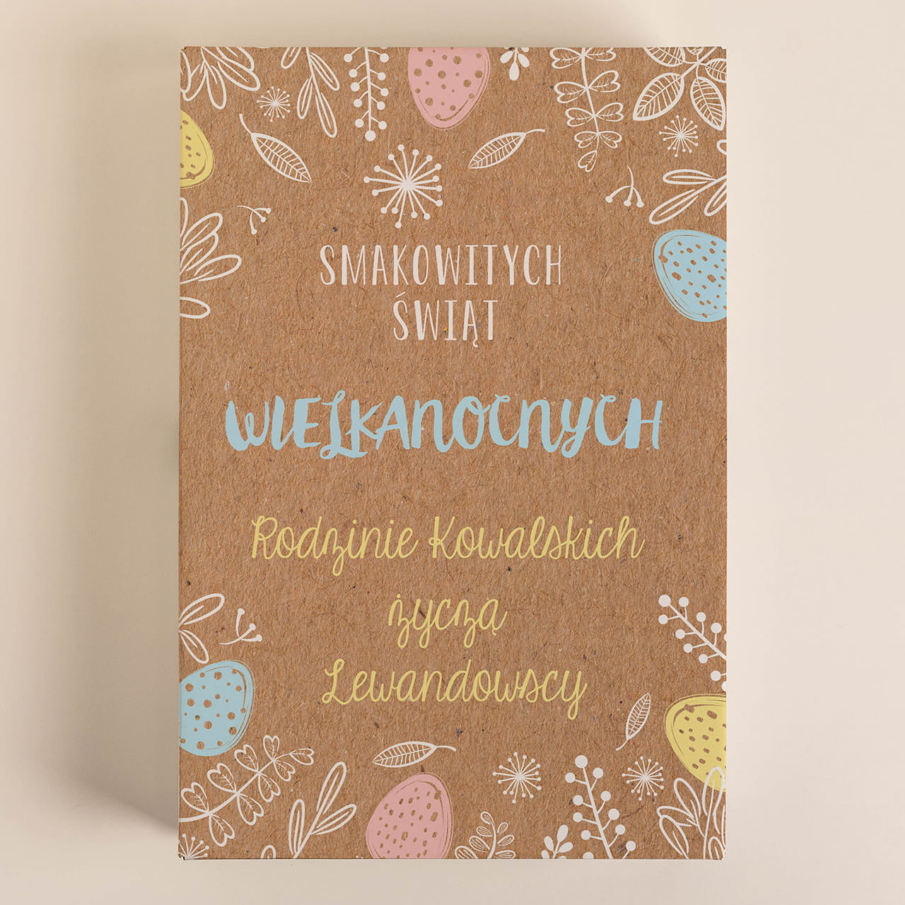 Deska do krojenia i oliwa - personalizowany prezent wielkanocny personalizowana deska do krojenia