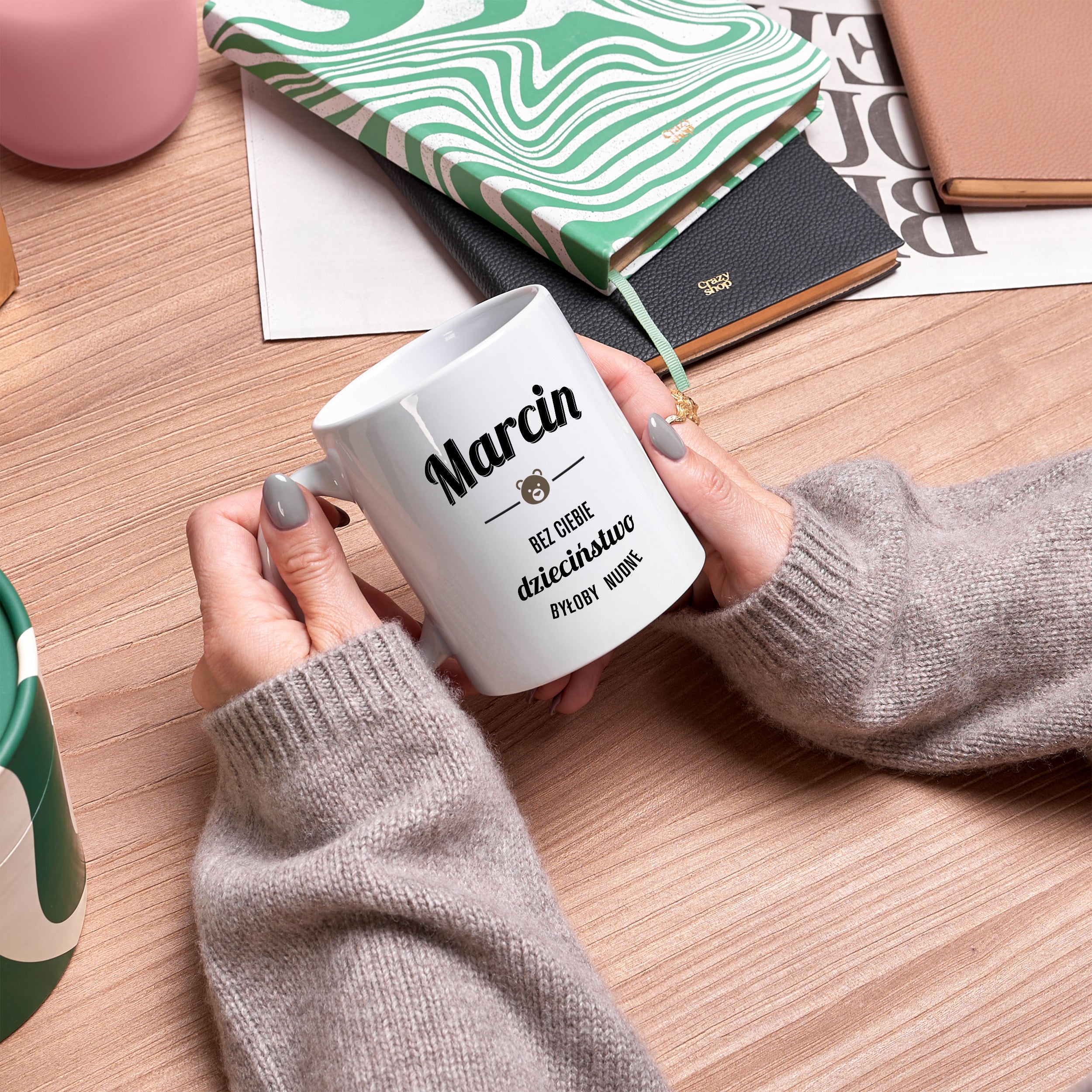 Personalizowany kubek dla brata - Nudne Dzieciństwo kubek dla brata kubek personalizowany prezent dla brata