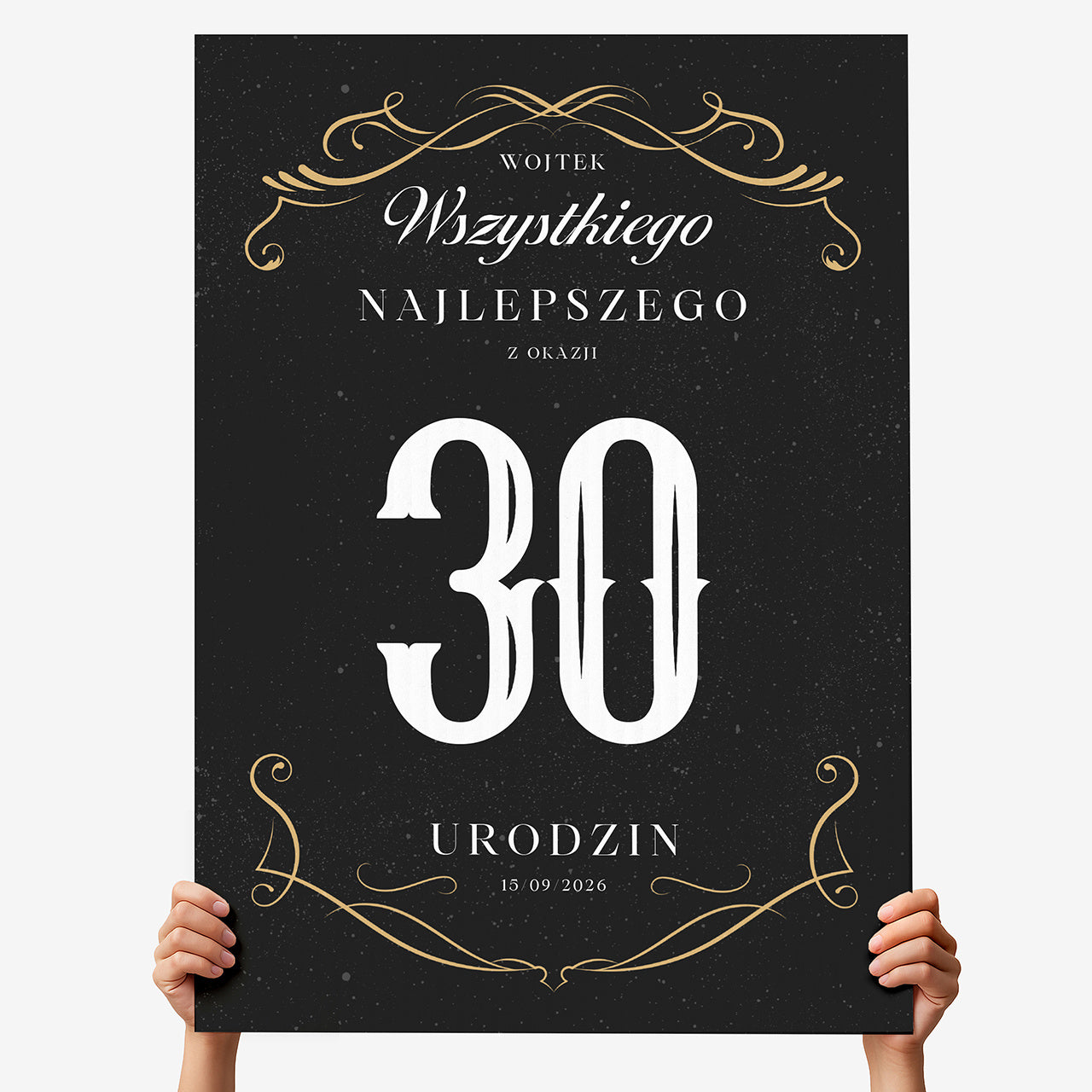 Kartka xxl urodzinowa dla niego - kartka na 30 urodziny