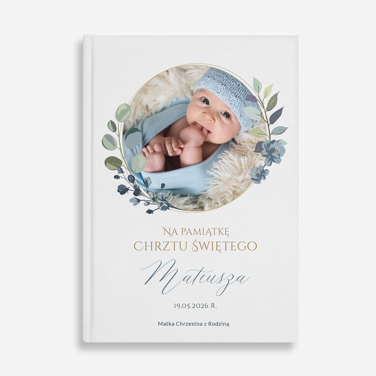 Personalizowana biblia - pamiątka na chrzciny personalizowana biblia na chrzest biblia ze zdjęciem 