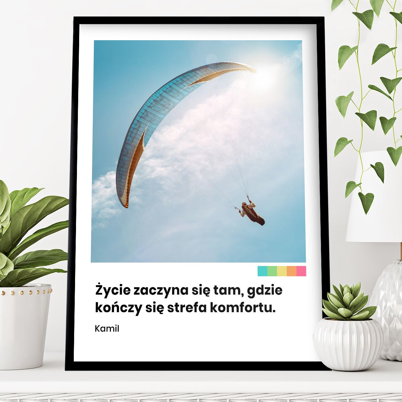 Plakat dla paralotniarza
