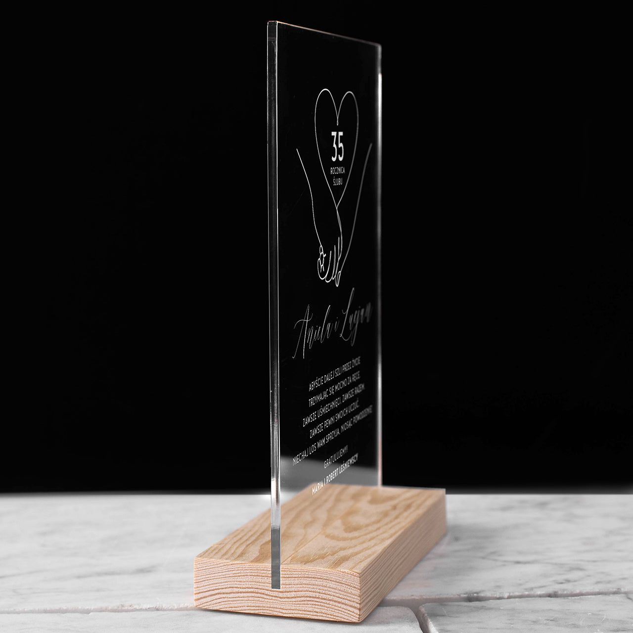 Personalizowana statuetka na Rocznicę Ślubu