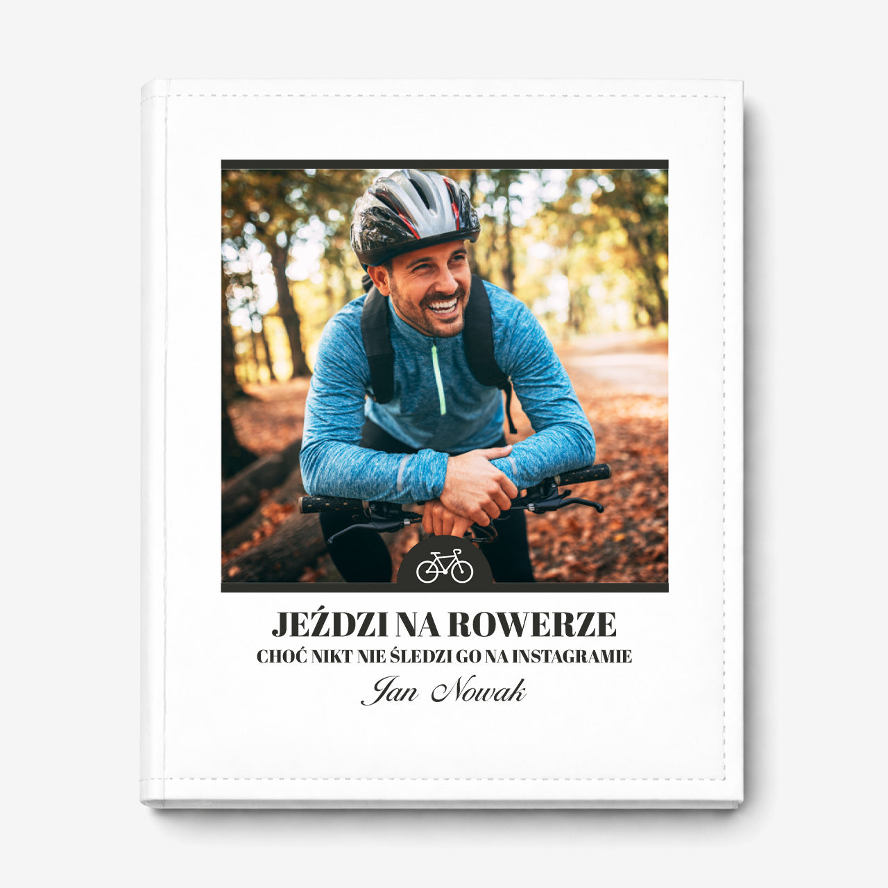 Album na wklejane zdjęcia na prezent dla rowerzysty album do zdjęć gadżet dla rowerzysty album do wklejania zdjęć