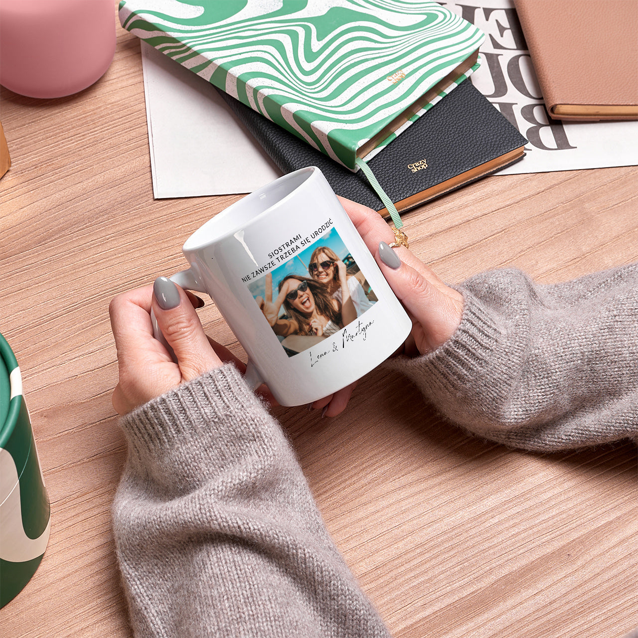 Kubek ze zdjęciem dla przyjaciółki personalizowany kubek dla przyjaciółki prezent dla przyjaciółki