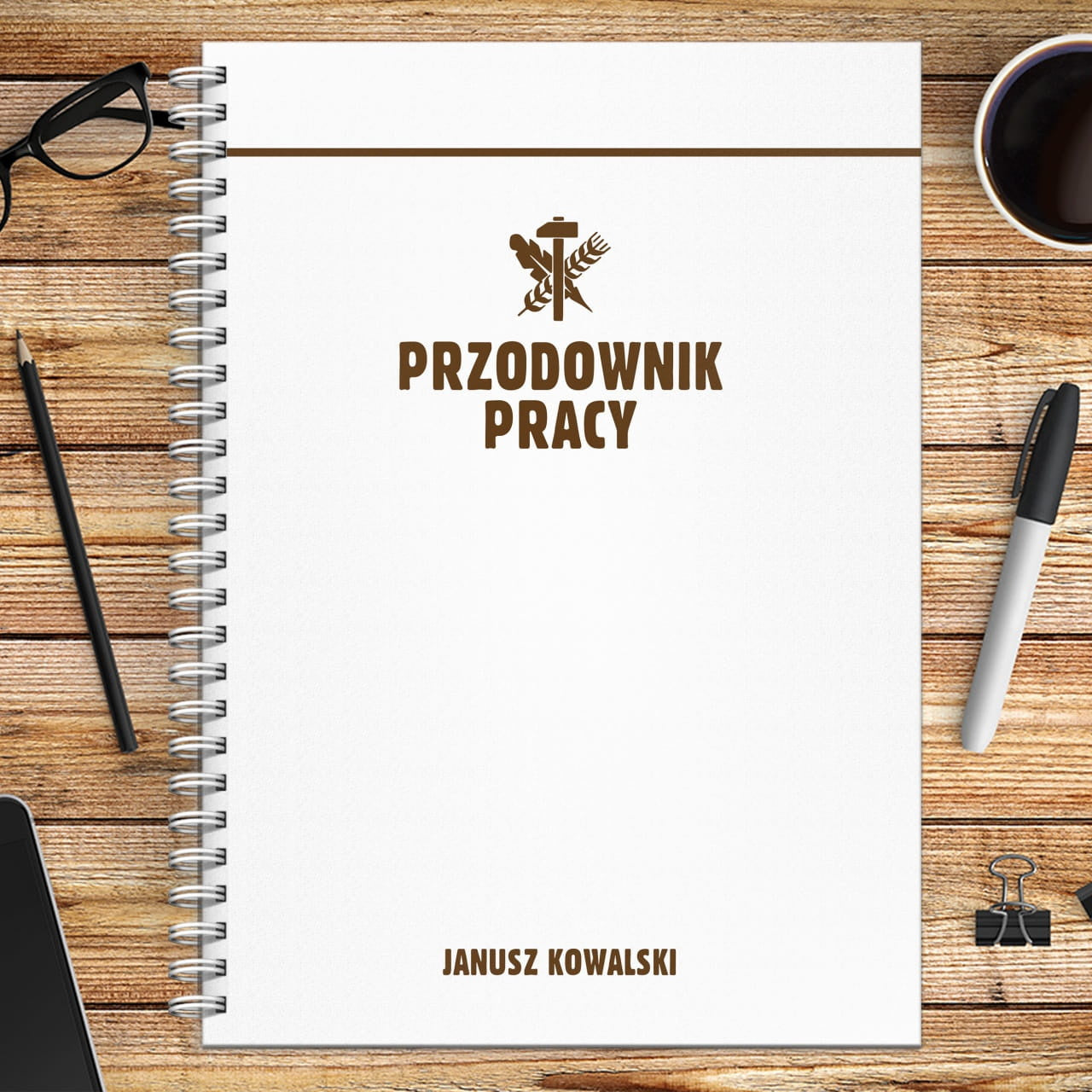 Personalizowany notatnik w stylu prl