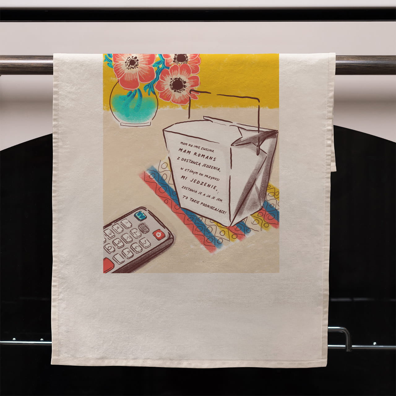 Kuchenny ręczniczek na prezent dla niegotującej przyjaciółki prezent dla przyjaciółki ręcznik kuchenny