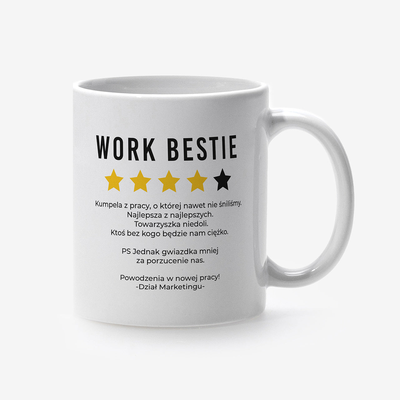 Kubek na odejście z pracy dla koleżanki - Work Bestie