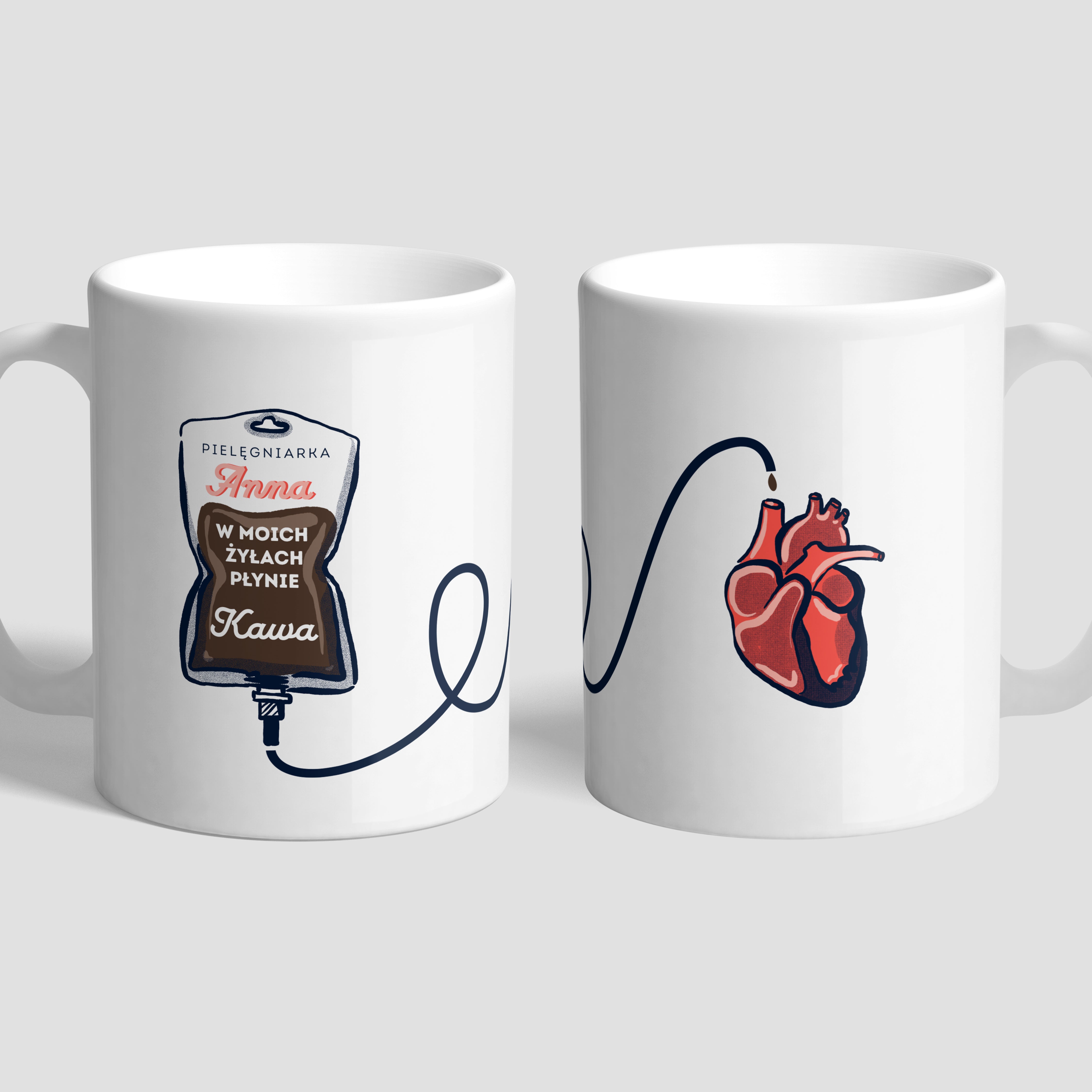 Personalizowany kubek dla pielęgniarki kubek personalizowany prezent dla pielęgniarki prezent dla położnej