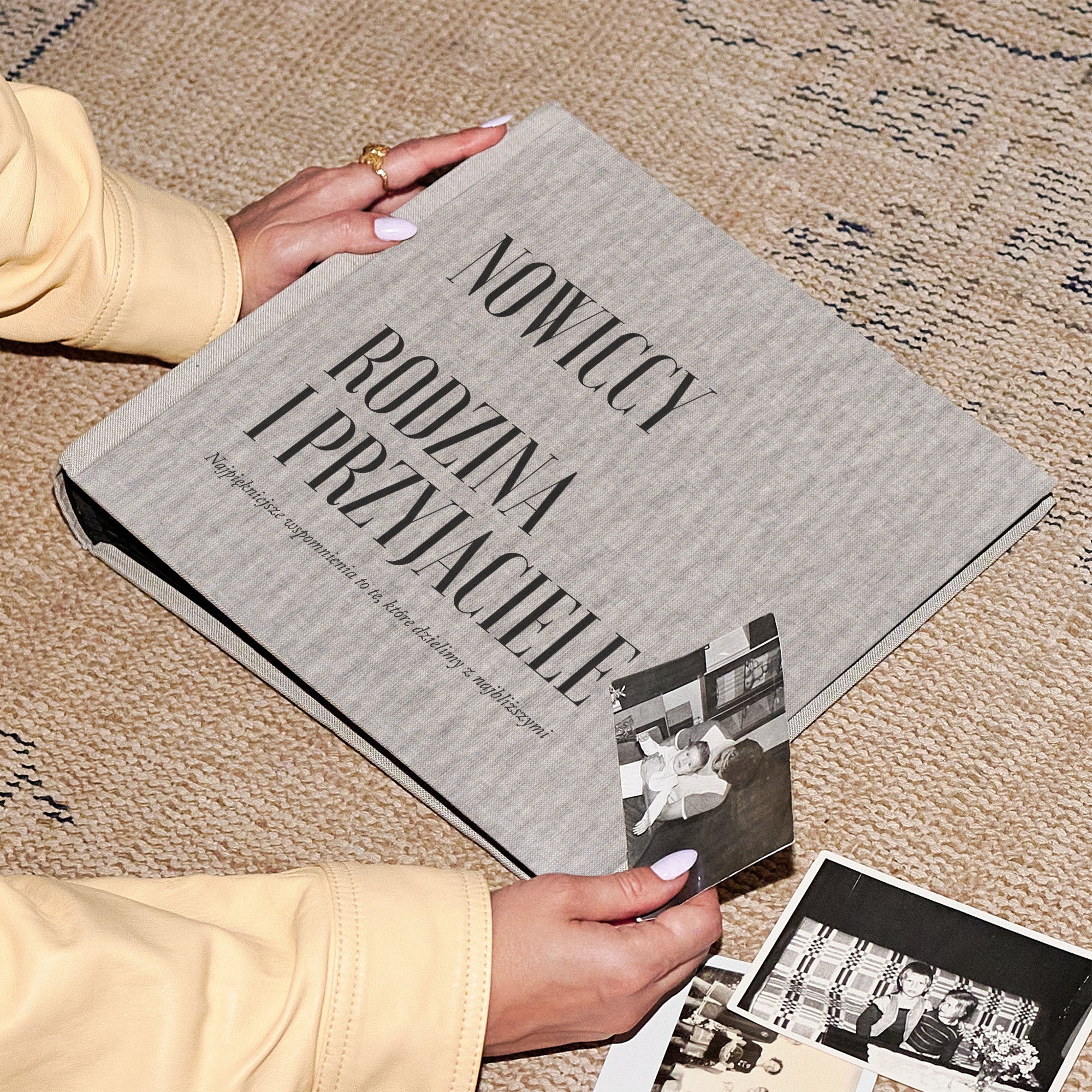 Duży album do zdjęć dla rodziny album na zdjęcia album personalizowany prezent dla bliskich prezent dla rodziny